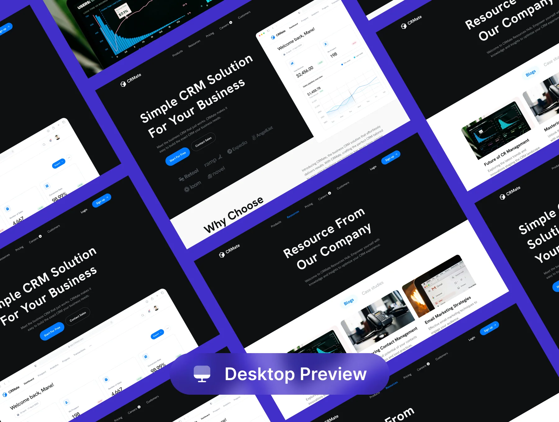 CRMate - CRM Website UI Kit 6