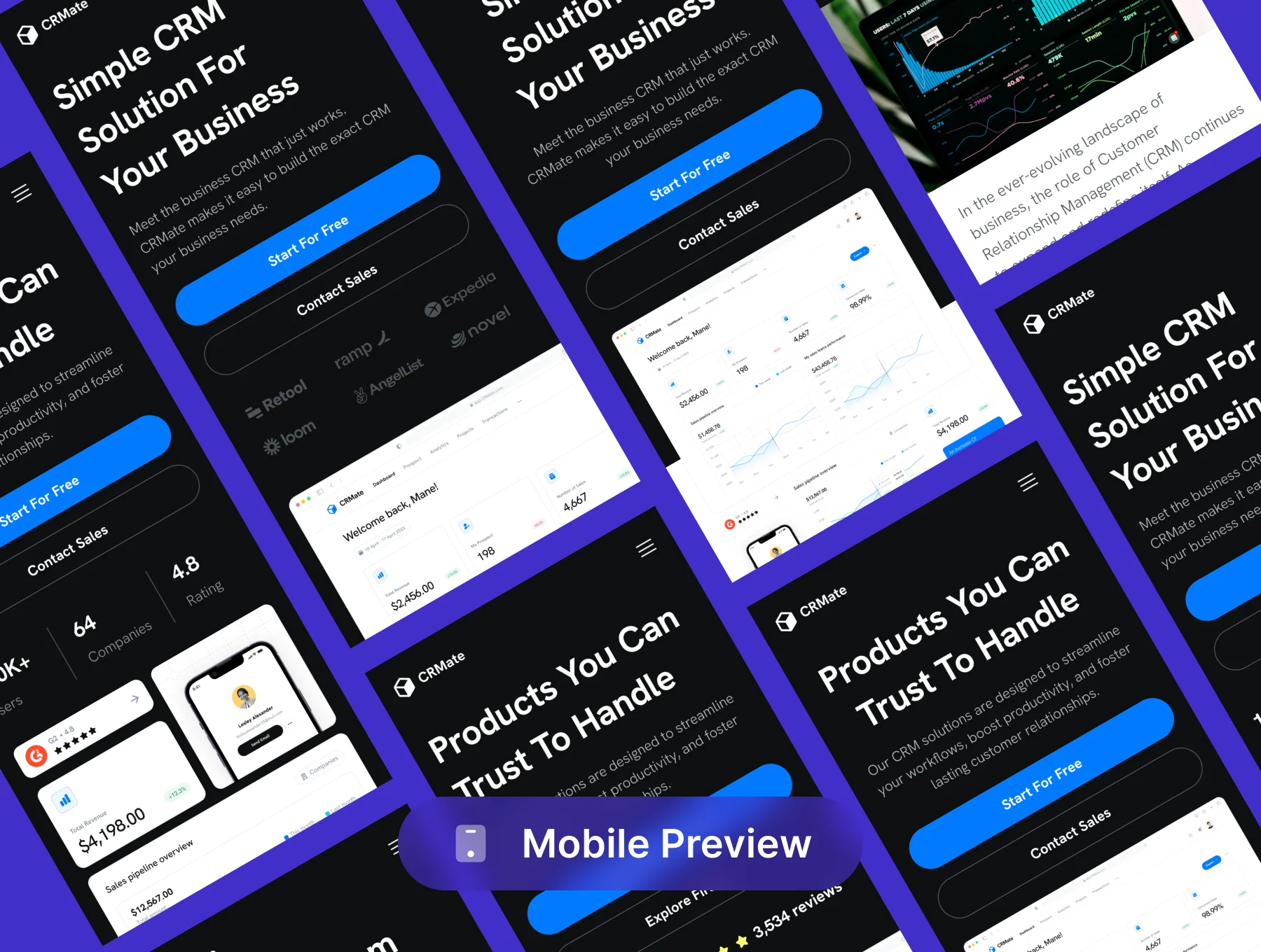 CRMate - CRM Website UI Kit 7