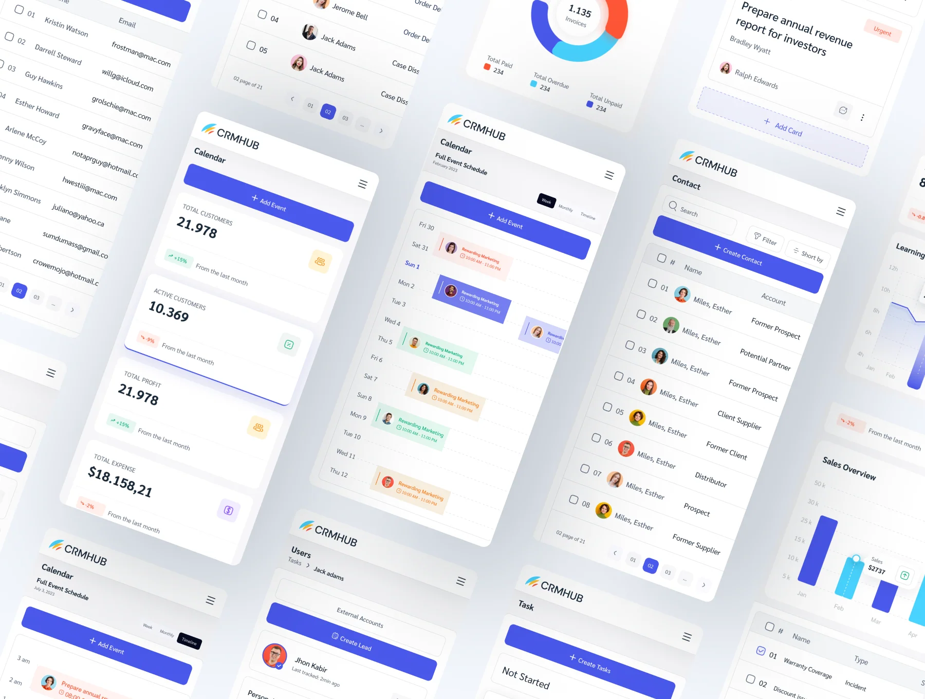 CRMHUB - SaaS Dashboard UI Kit 4