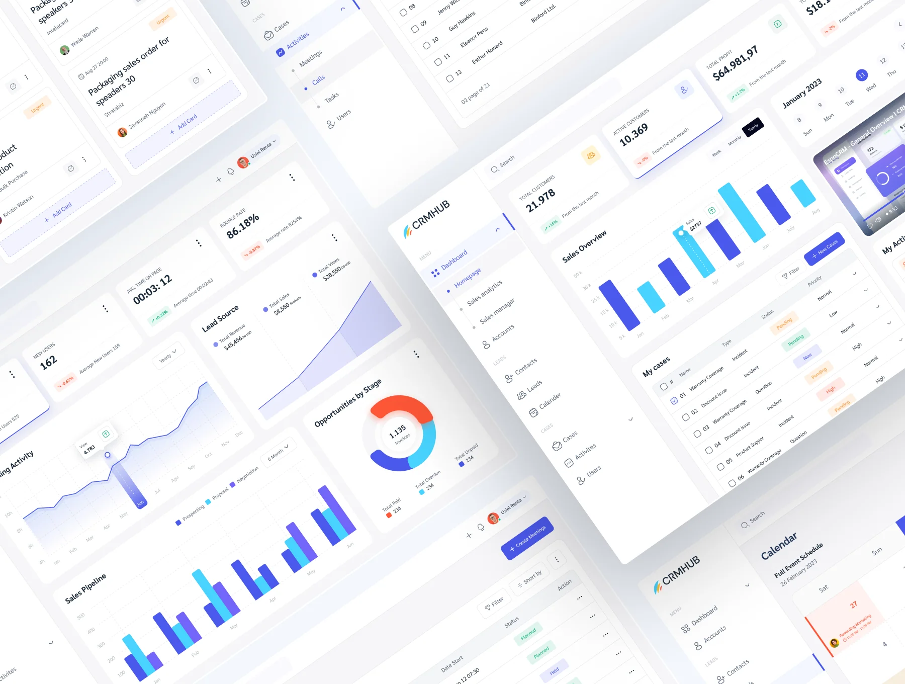 CRMHUB - SaaS Dashboard UI Kit 6