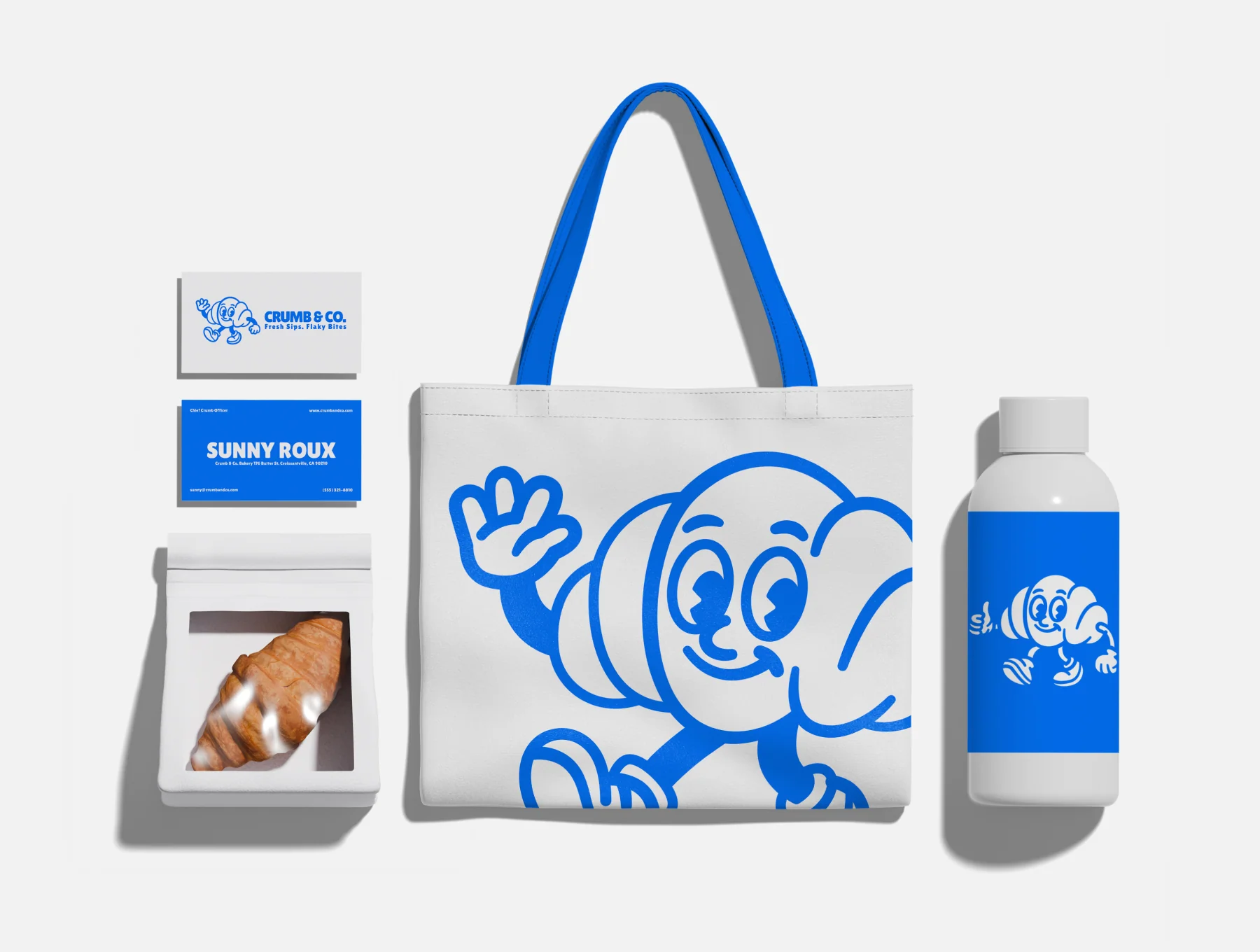 Croissant Bakery Branding Mockup 2