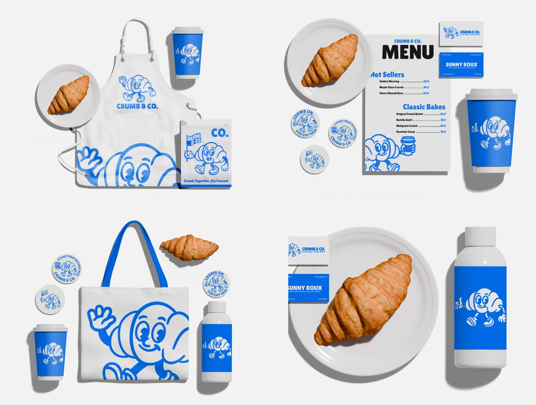Croissant Bakery Branding Mockup 8