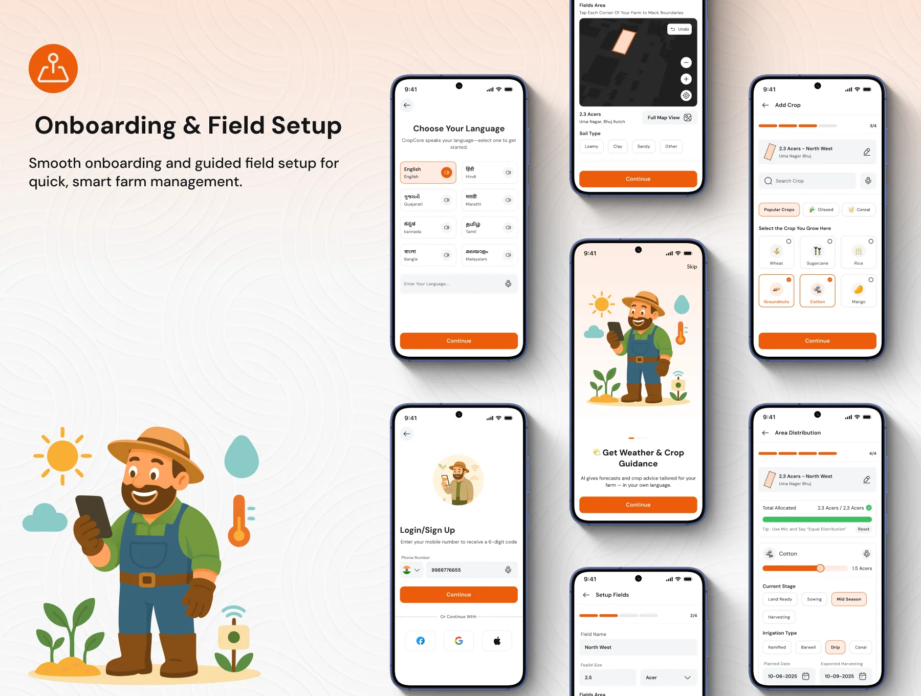 CropCore – Smart & Modern Farming App UI Kit 3
