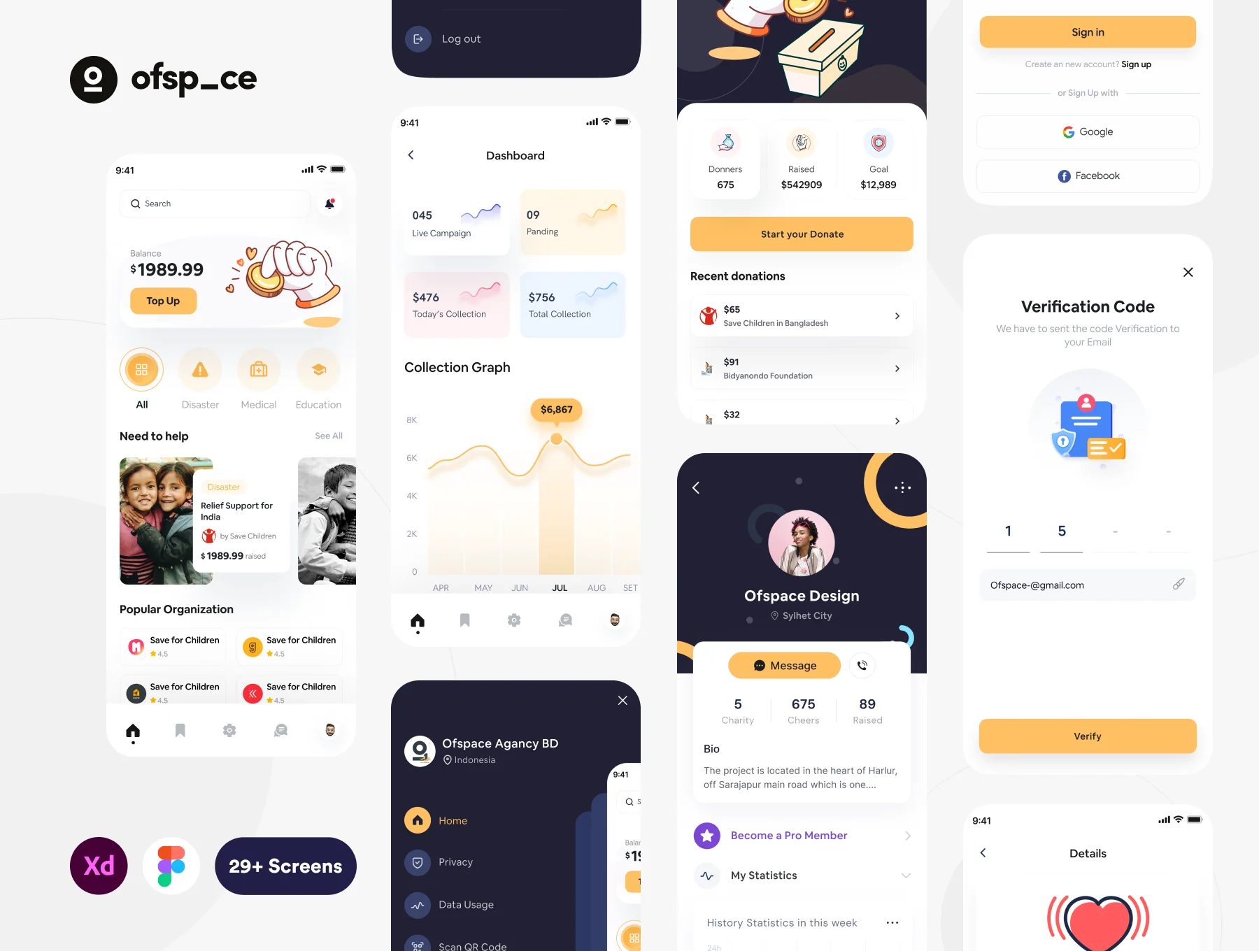 Crowdfunding App UI Design Kit 7