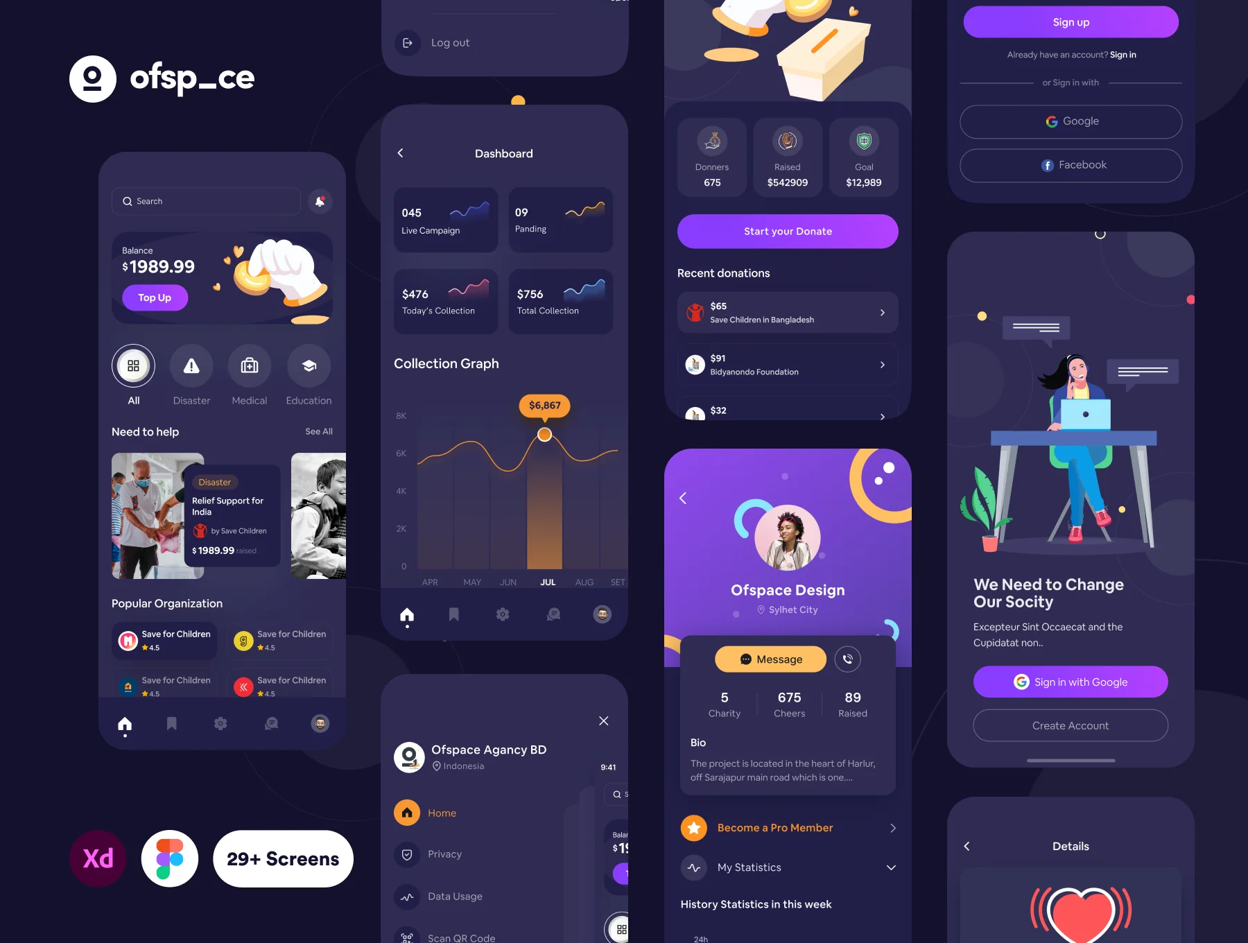Crowdfunding App UI Design Kit 8