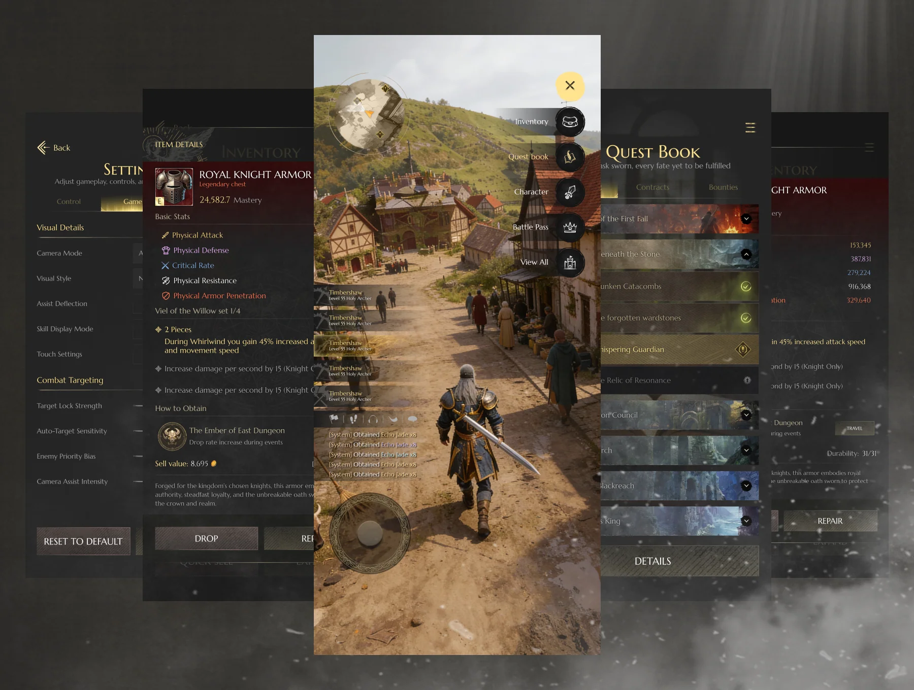 Crownfall Dark Fantasy RPG Game UI Kit 6