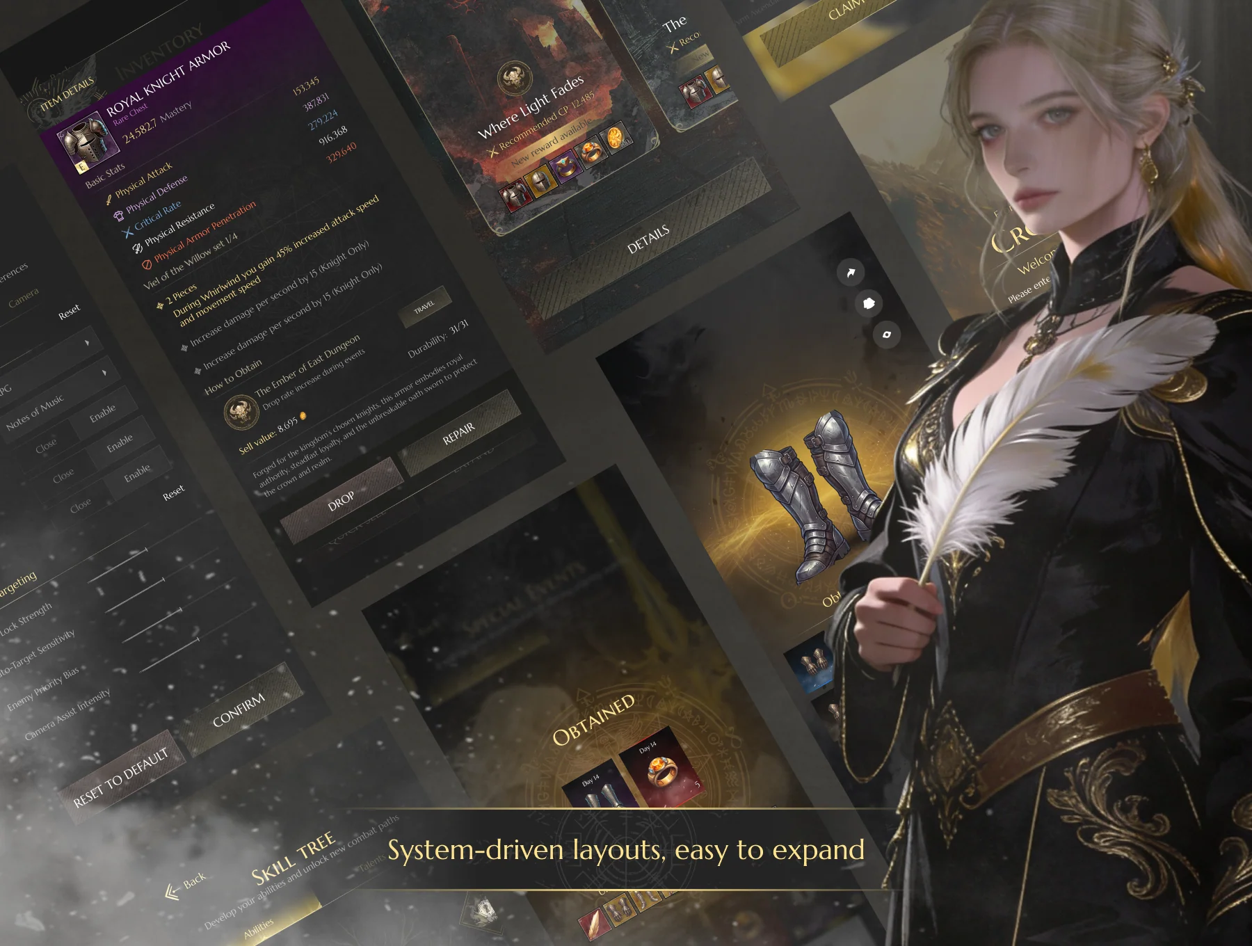 Crownfall Dark Fantasy RPG Game UI Kit 7