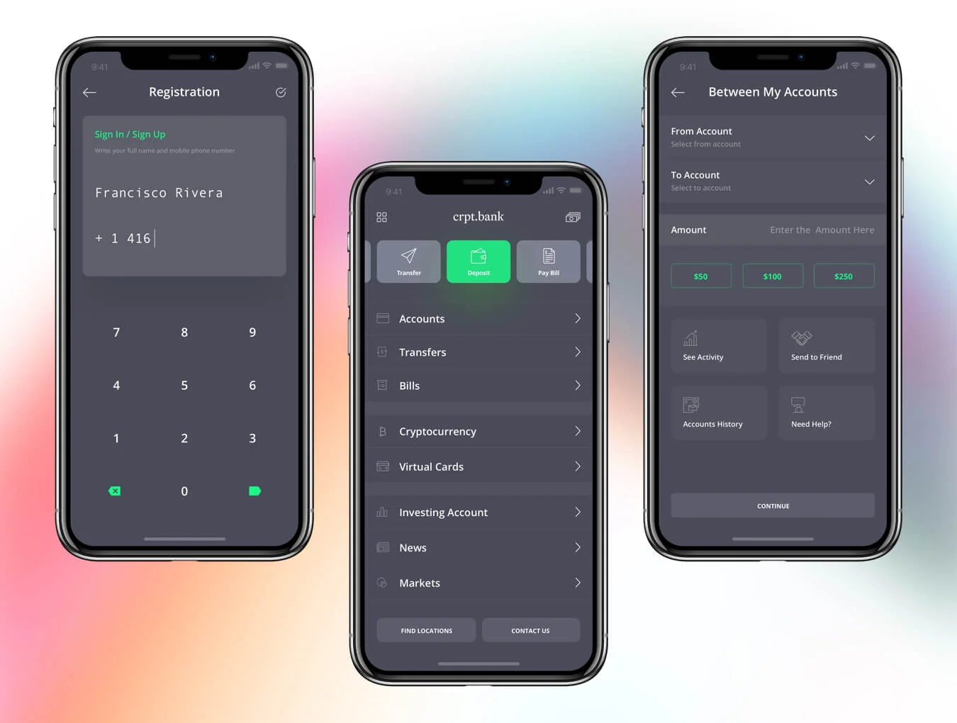 Crpt Bank iOS UI Kit 3