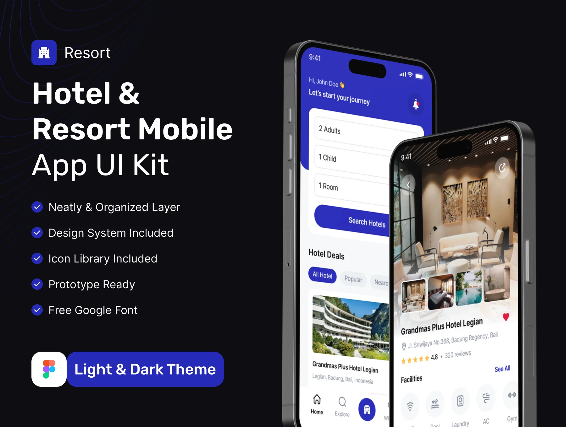 Cruise - Hotel & Resort Booking App UI Kit