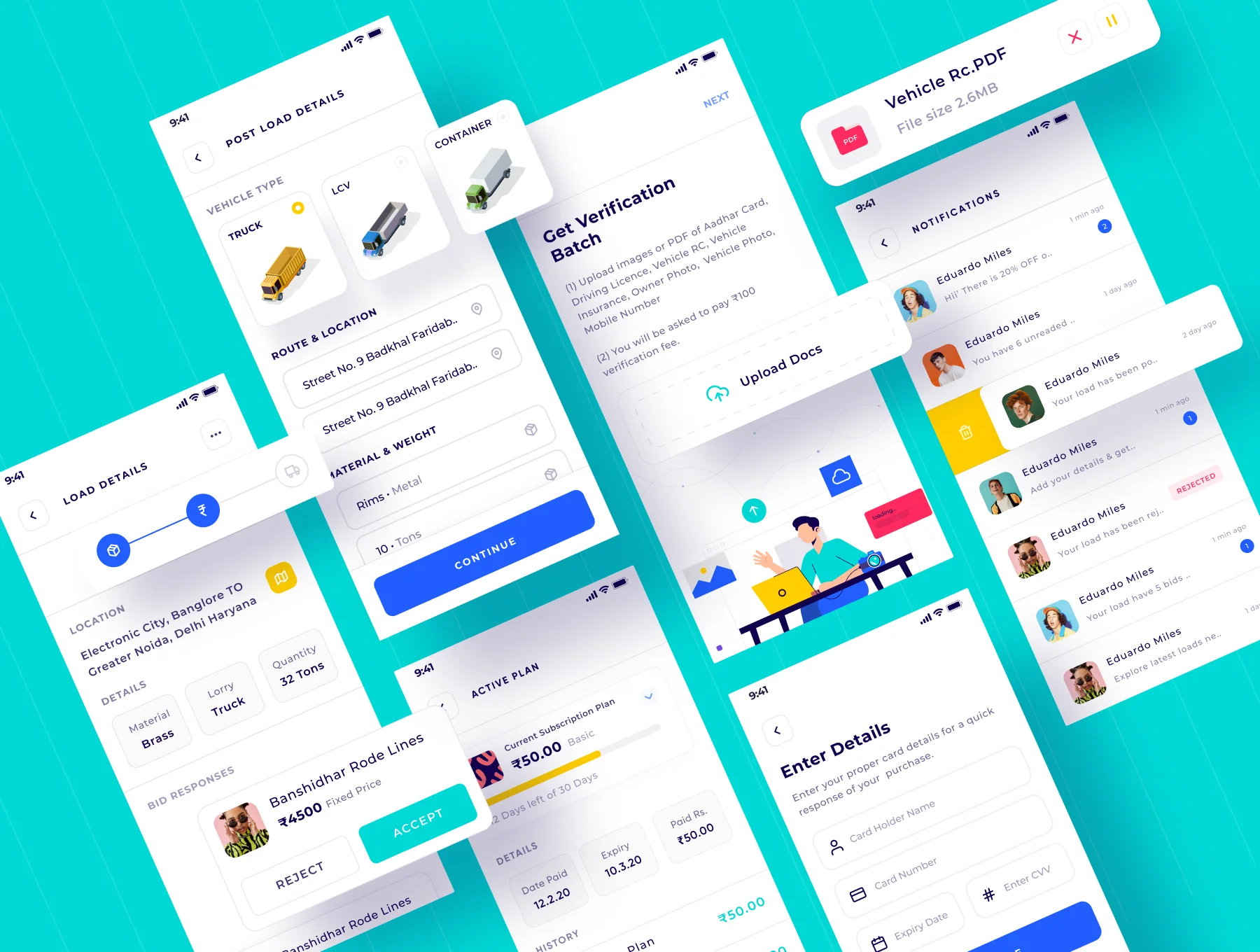 Cruz Truck Booking App Ui Kit 4