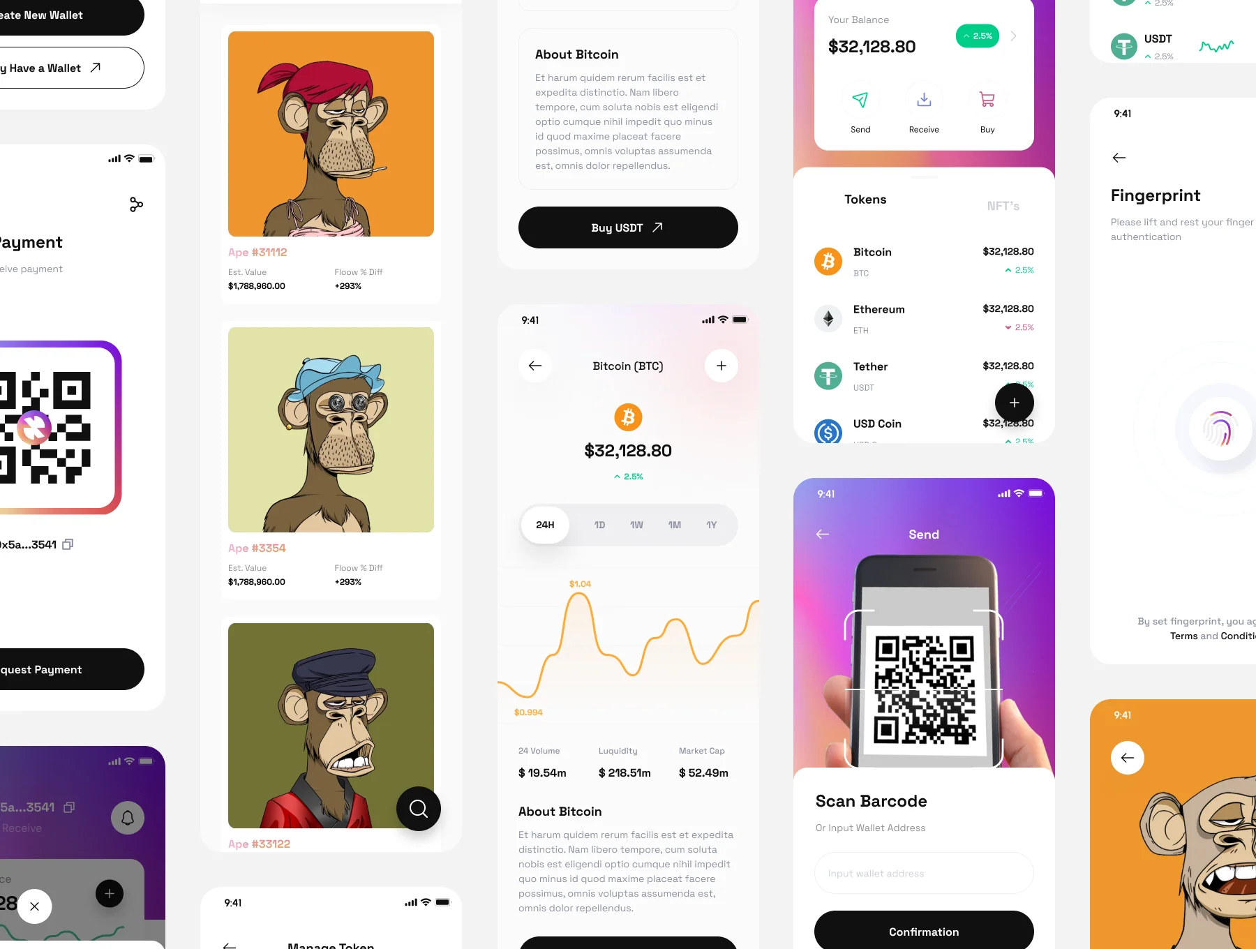 Crypto Wallet Mobile Apps UI Kit - Crypee 4