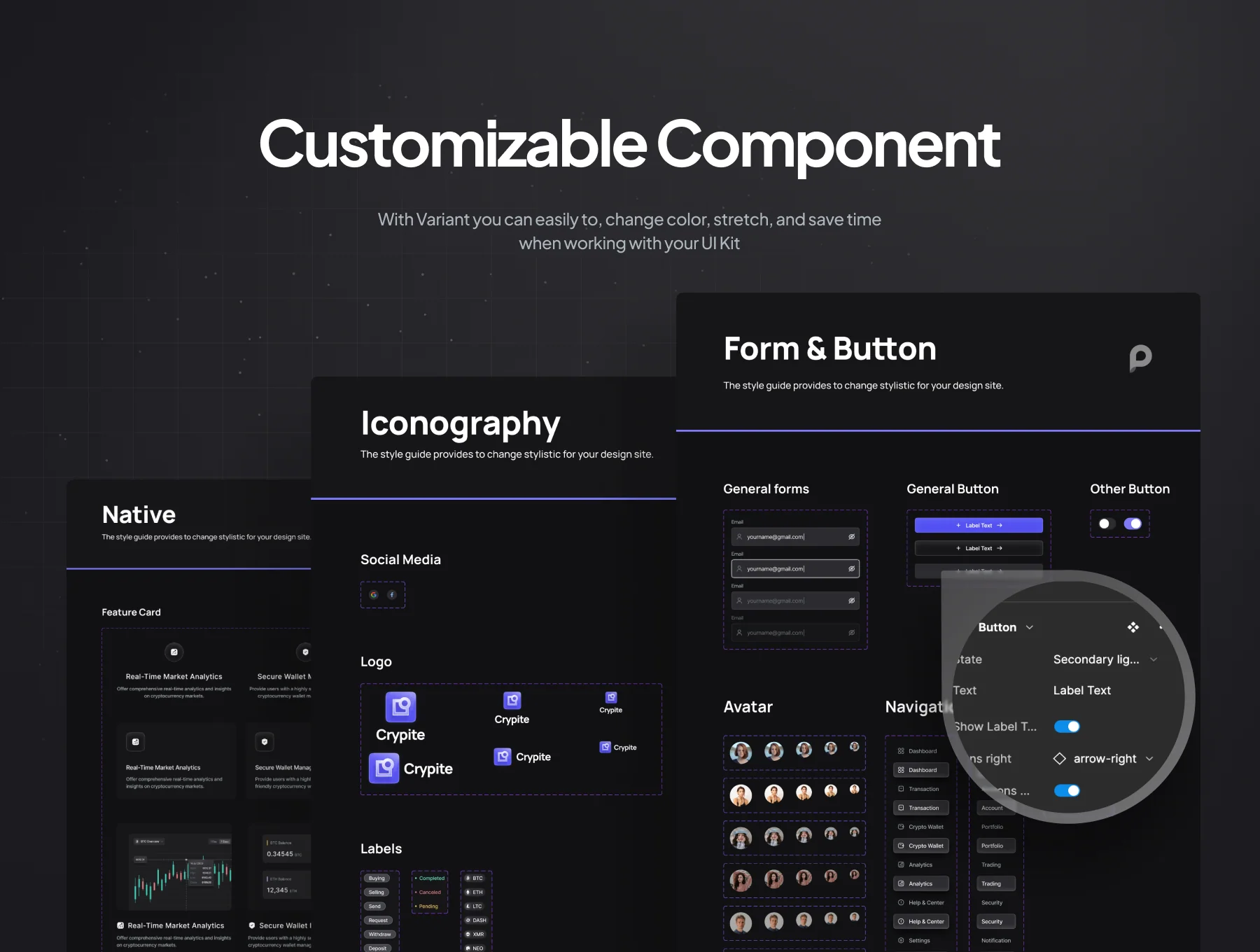 Crypto SaaS Website UI Kit - Crypite 4