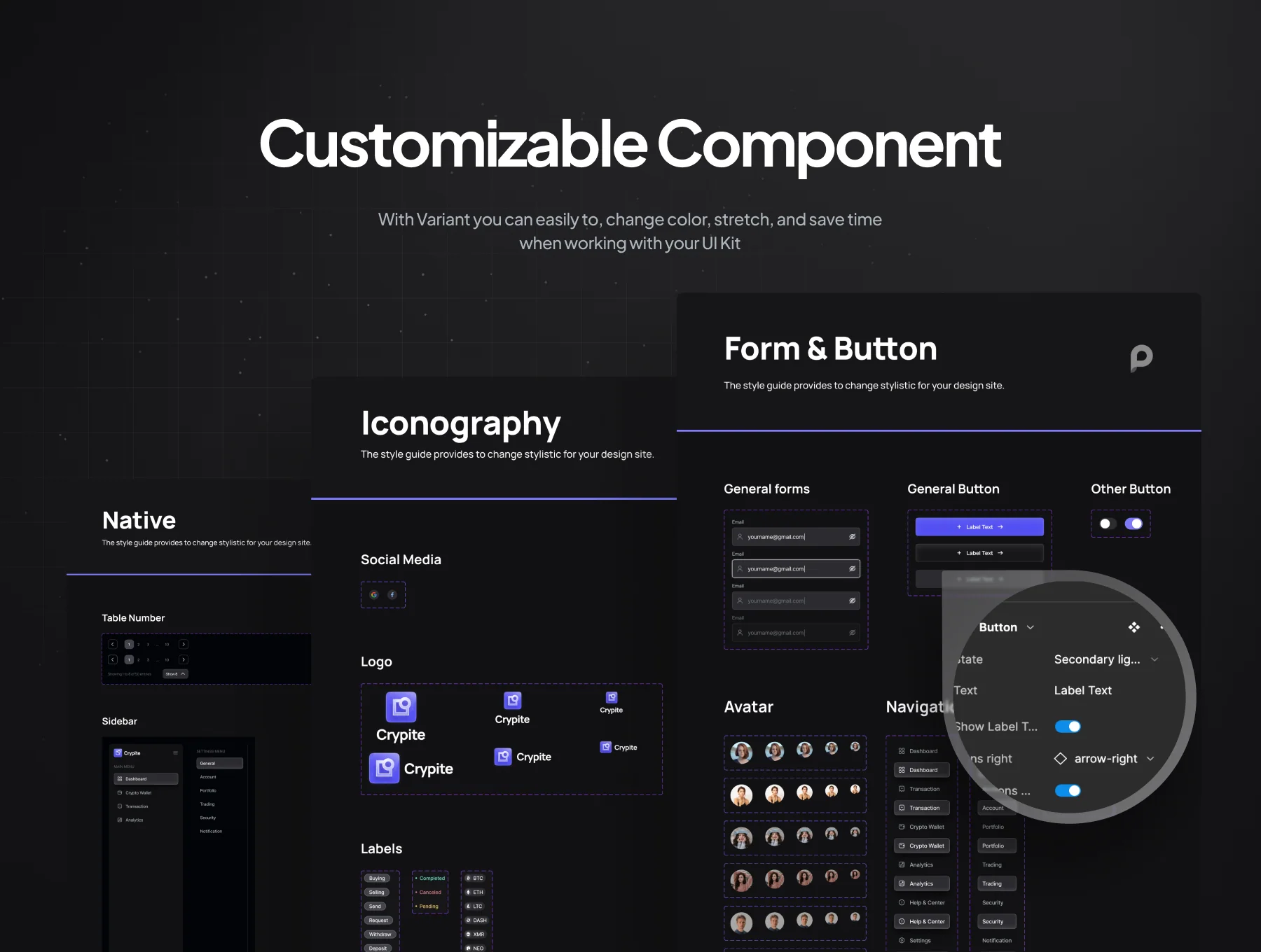 Crypite - Crypto Wallet Dashboard UI Kit 4