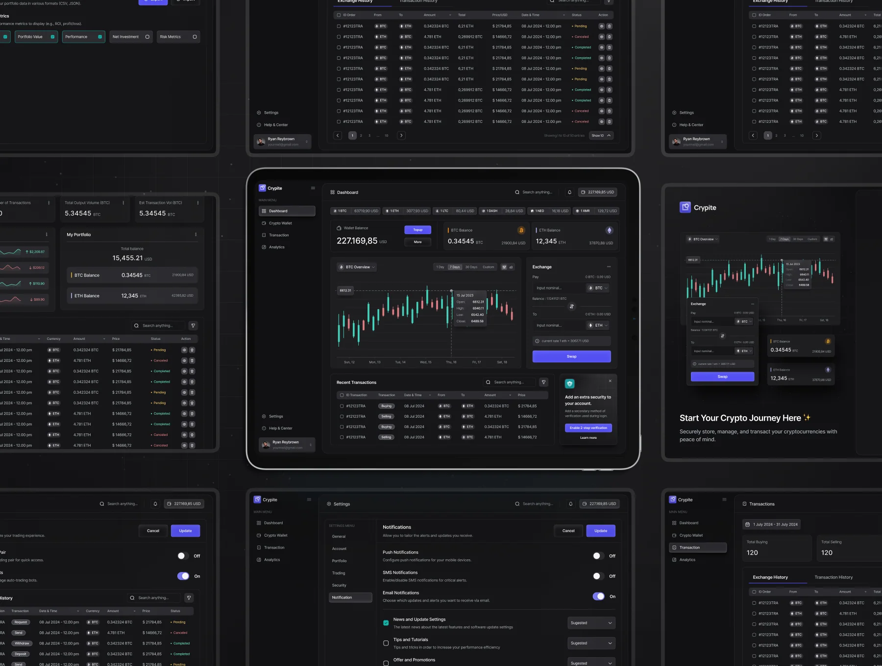 Crypite - Crypto Wallet Dashboard UI Kit 5