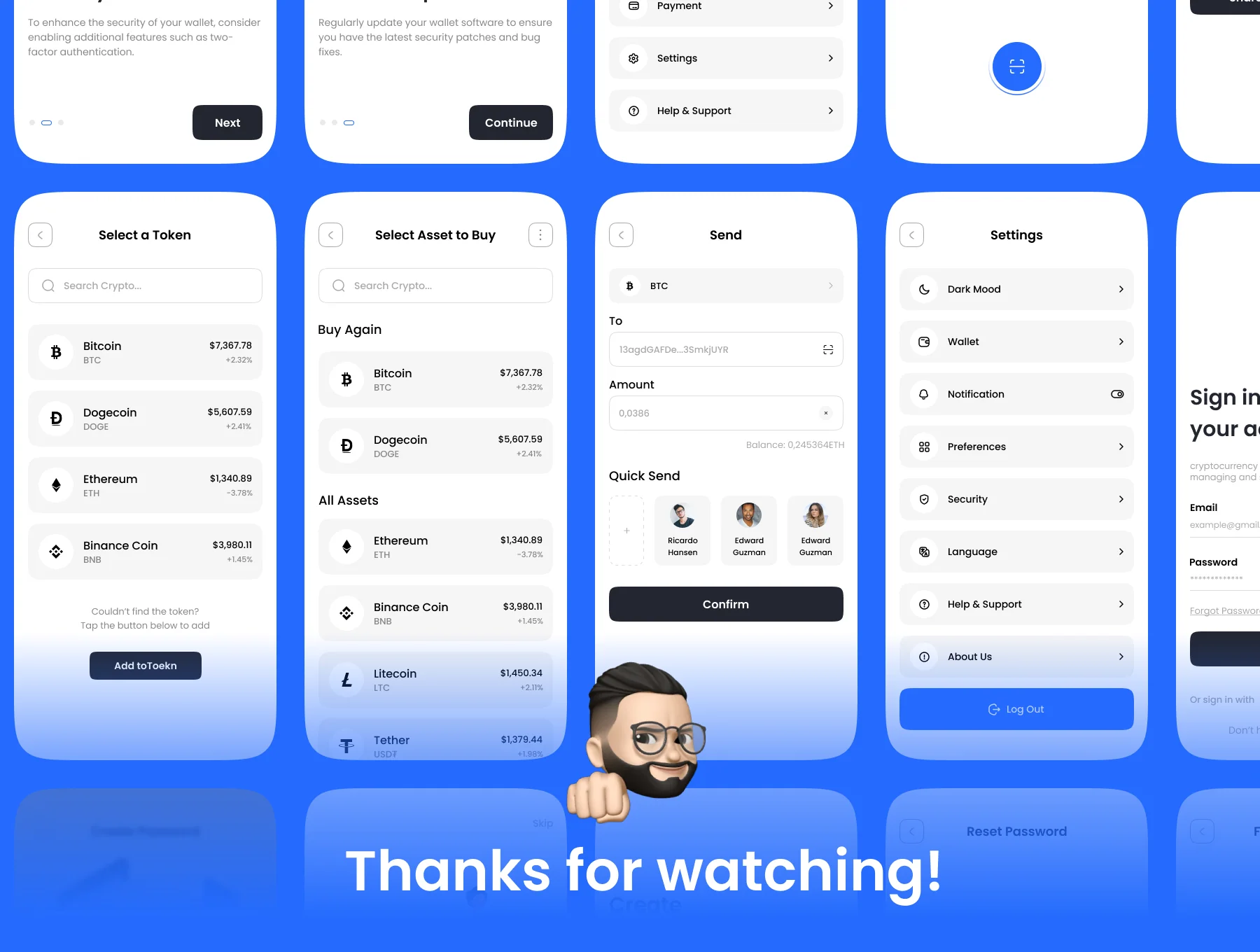 Crypro - Crypto Wallet App UI Kit 8