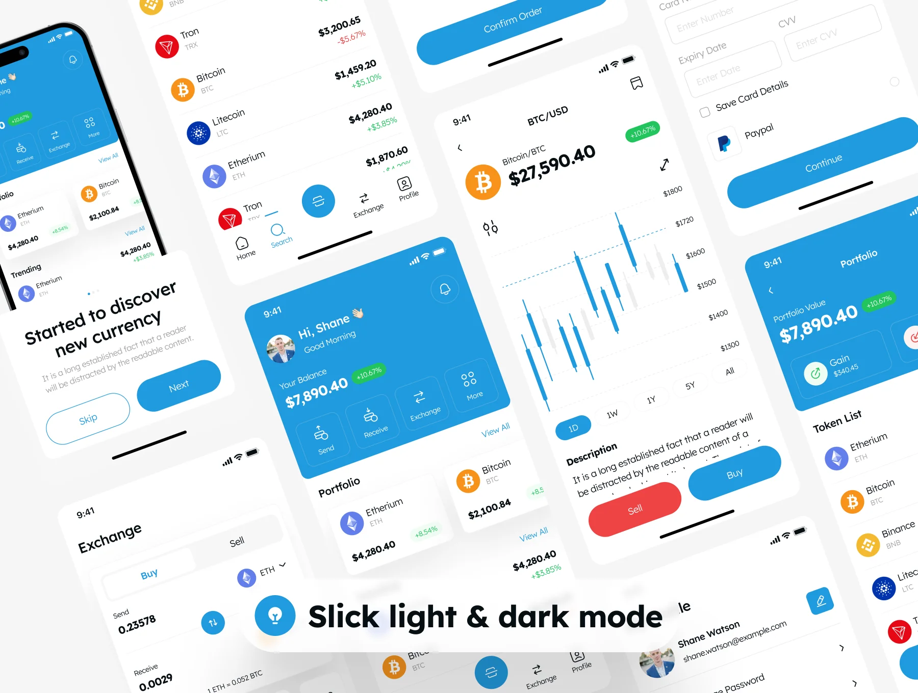 CRYPT - Crypto Currency App UI Kit 6