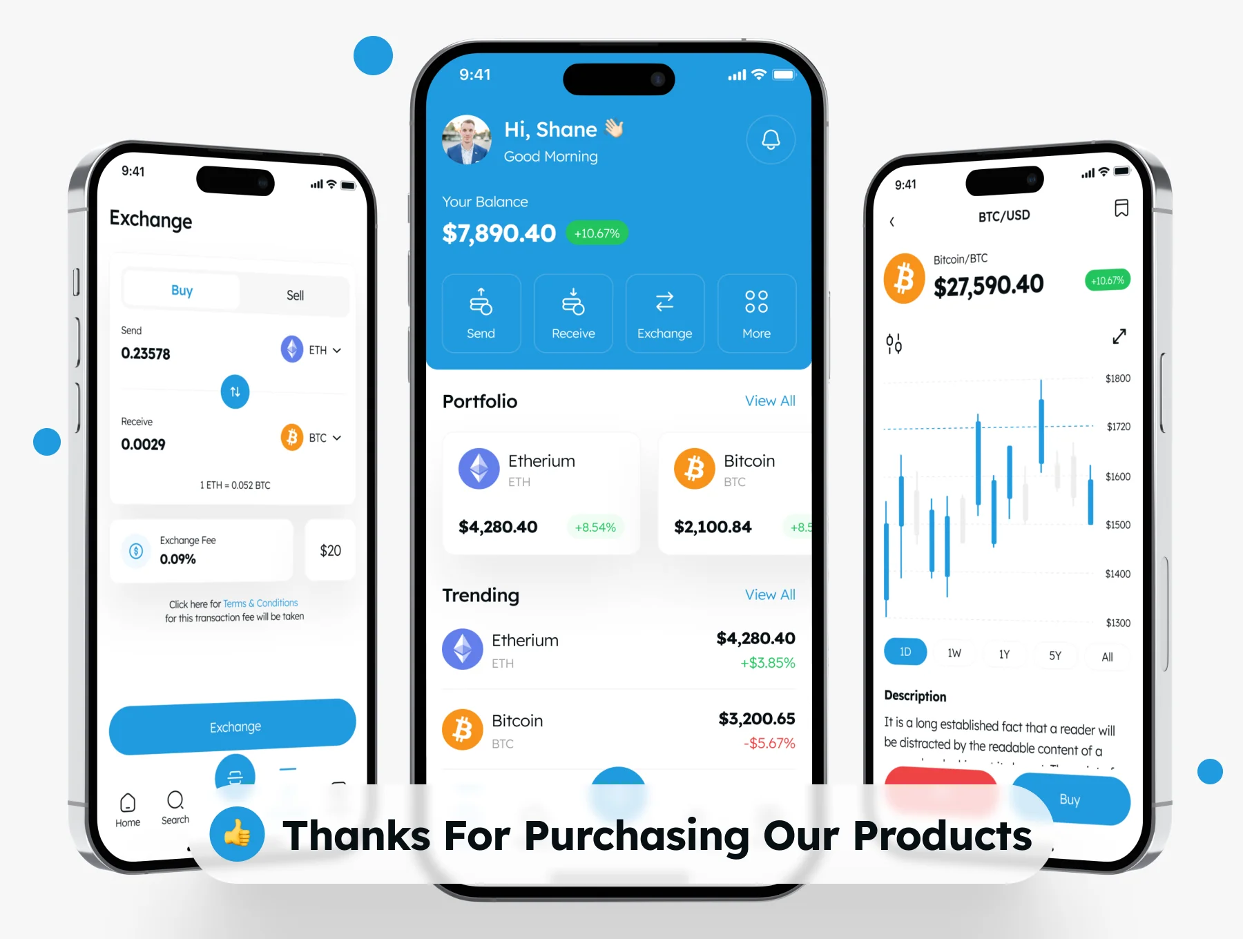 CRYPT - Crypto Currency App UI Kit 8