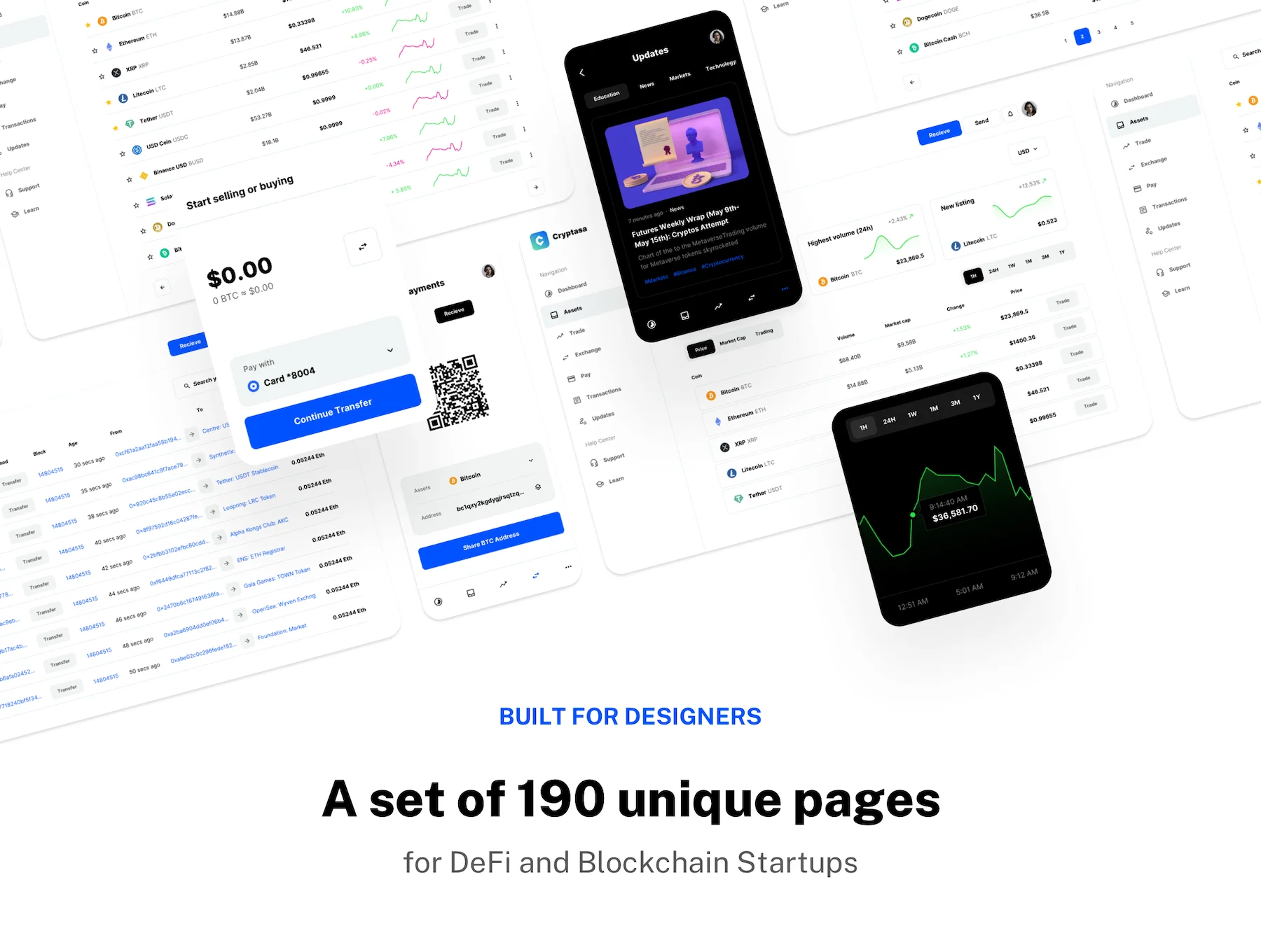 Cryptasa - UI kit for DeFi Startups, Exchange Apps, Crypto Wallets 3