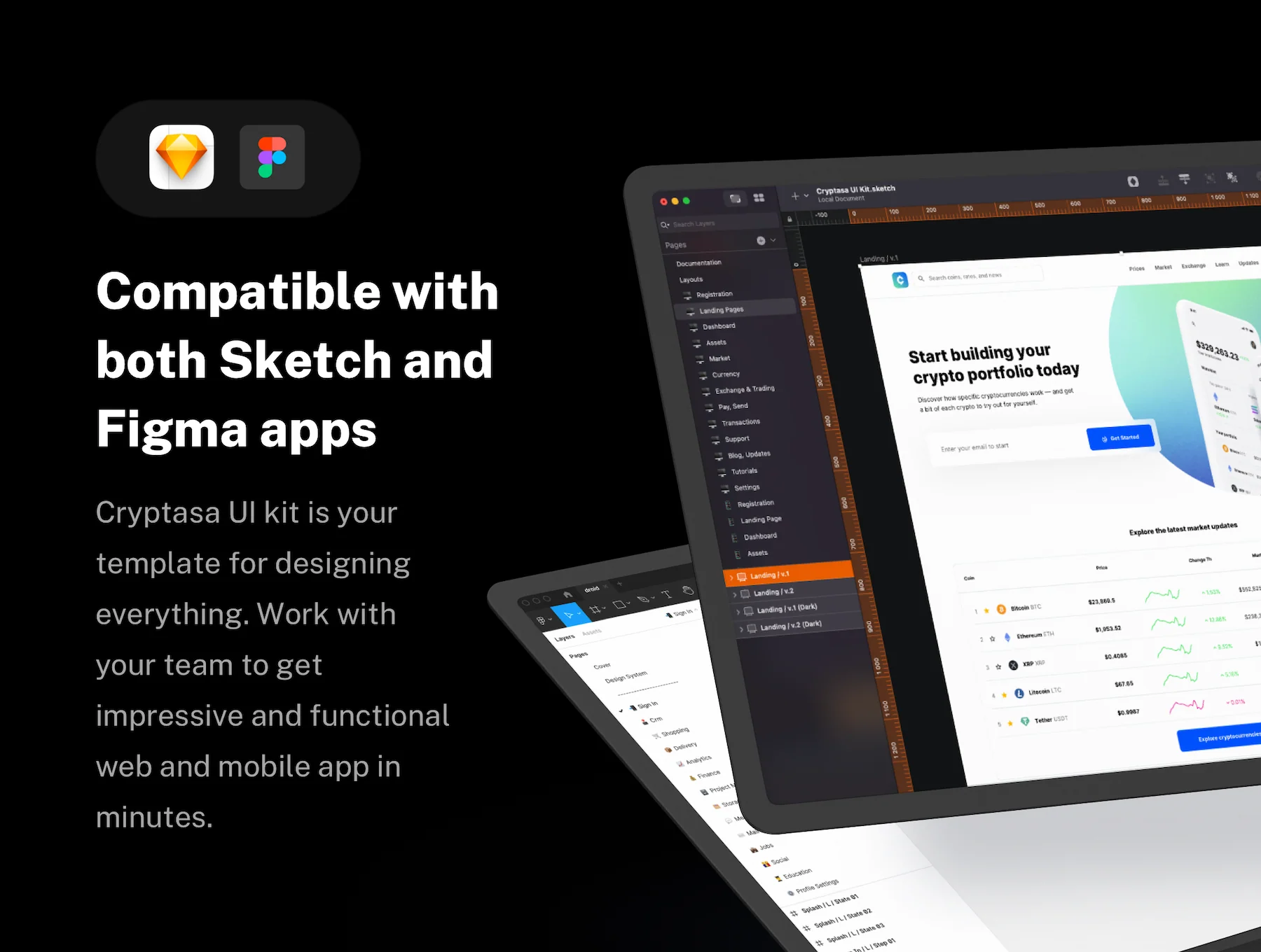 Cryptasa - UI kit for DeFi Startups, Exchange Apps, Crypto Wallets 4