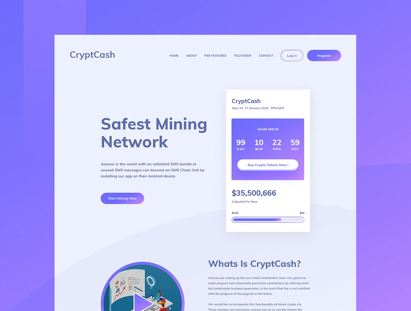 Cryptcash Landing