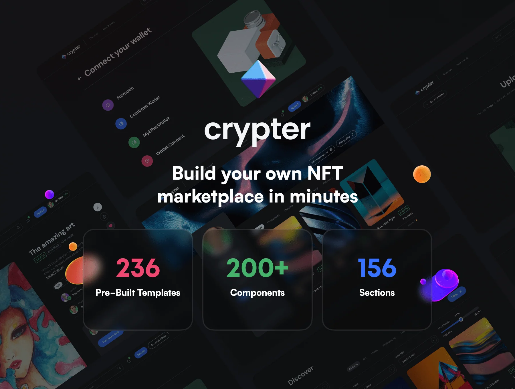 Crypter - NFT Marketplace UI Kit 3
