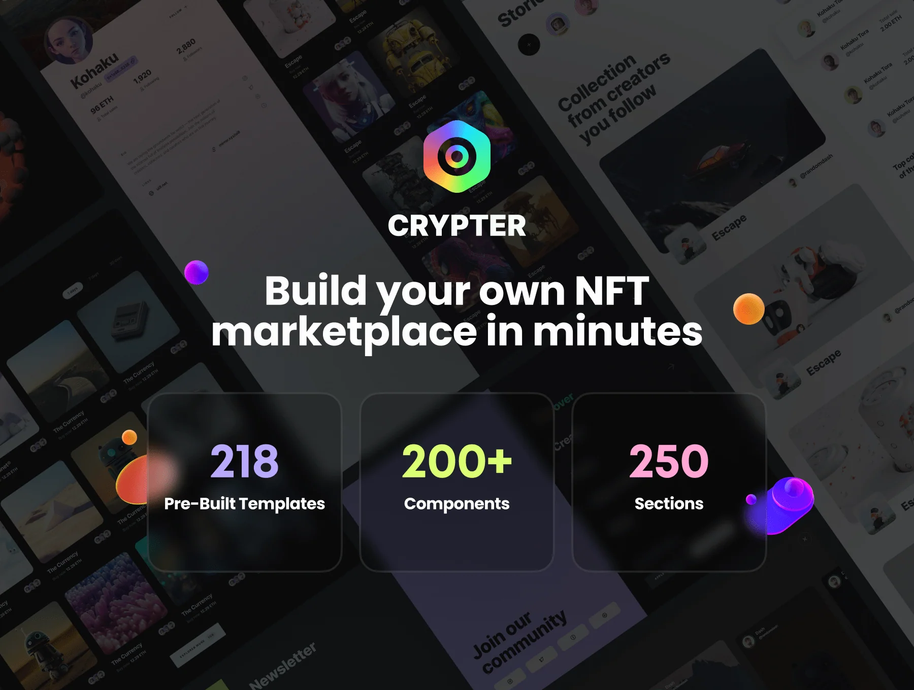 Crypter v.2 - NFT Marketplace UI Kit 3