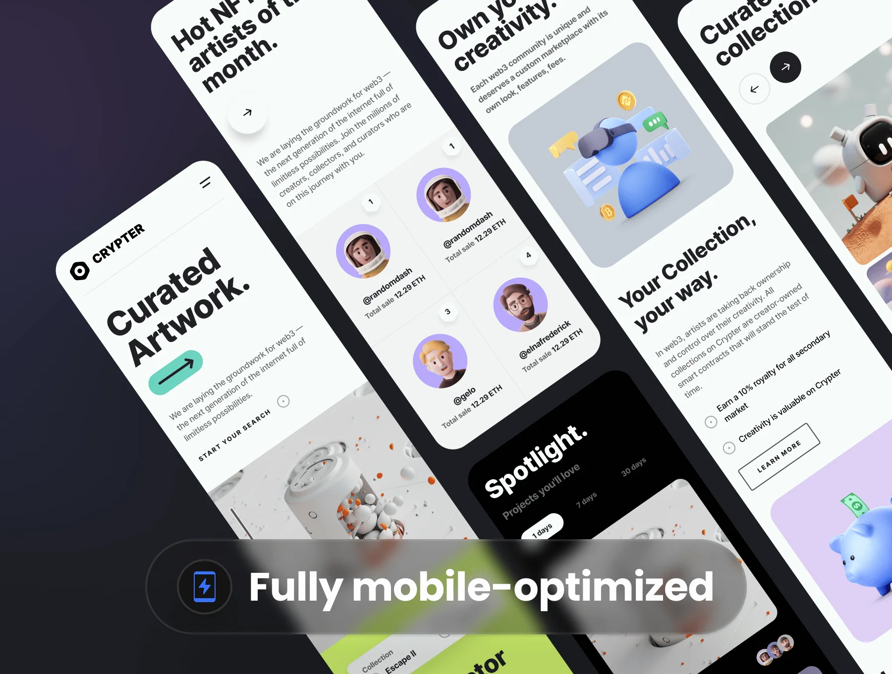 Crypter v.2 - NFT Marketplace UI Kit 4