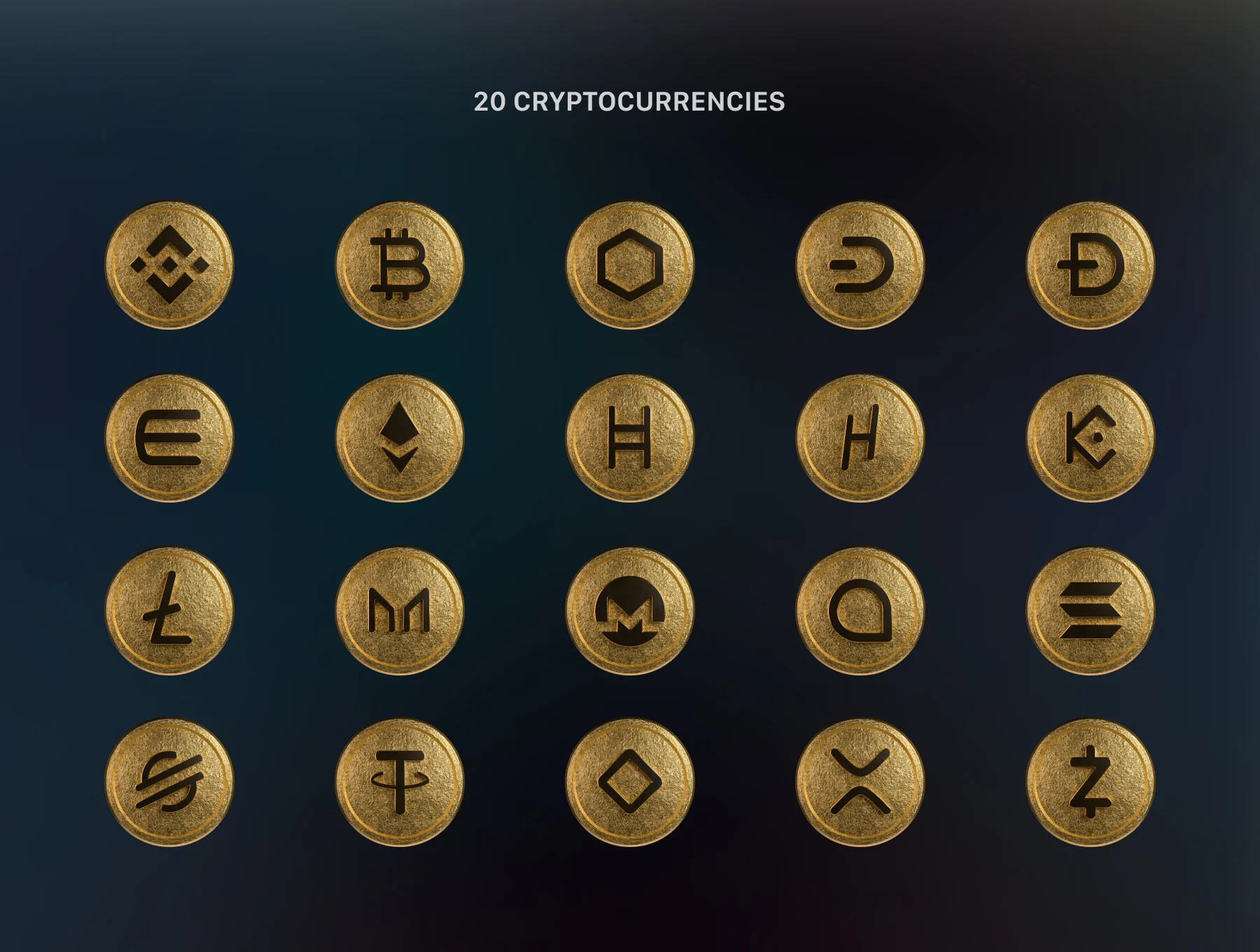 Crypto 3D Coins 3