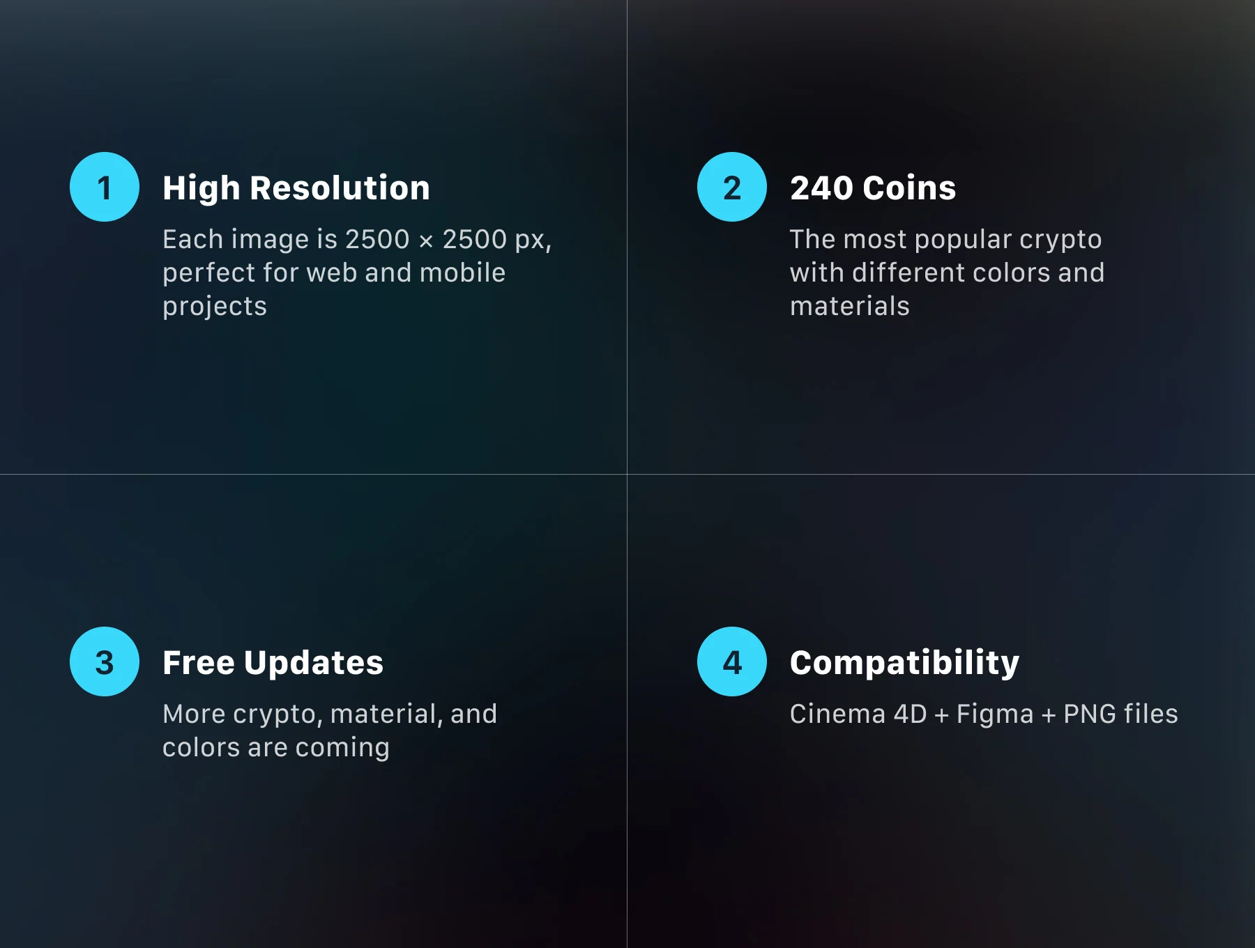 Crypto 3D Coins 5