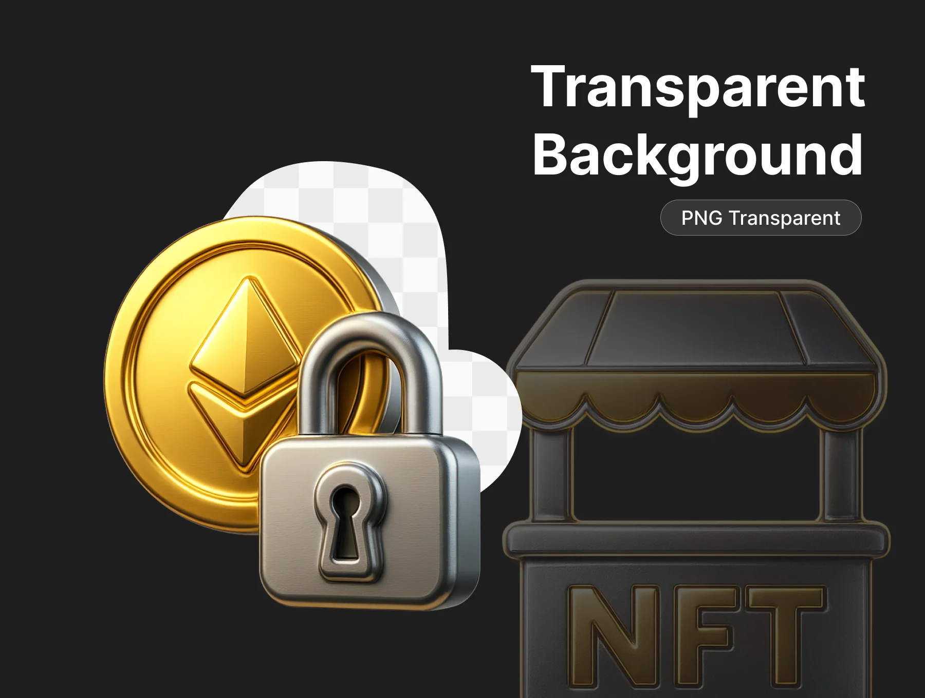Crypto 3D Icon Pack 3