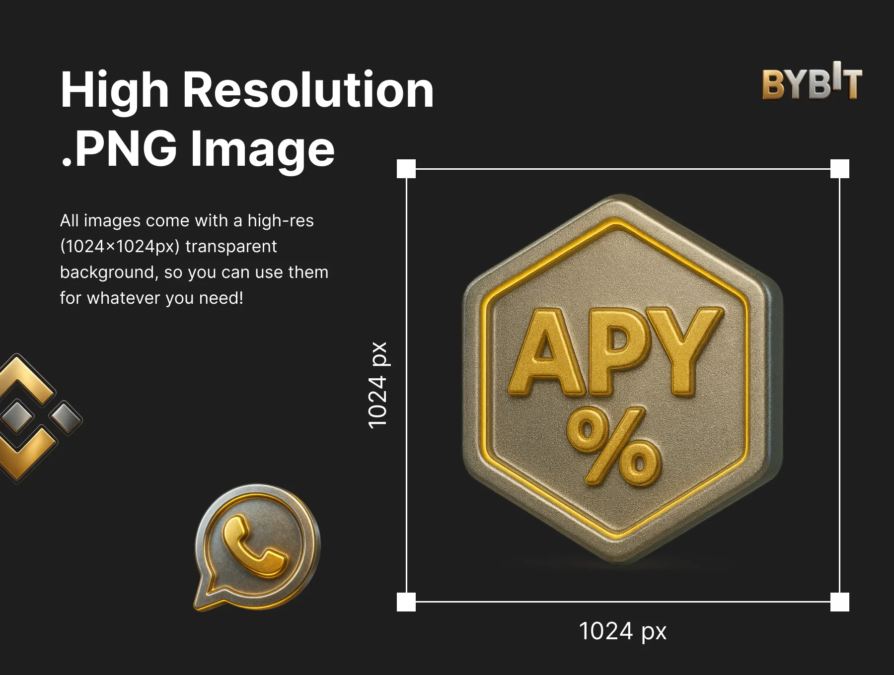 Crypto 3D Icon Pack 4