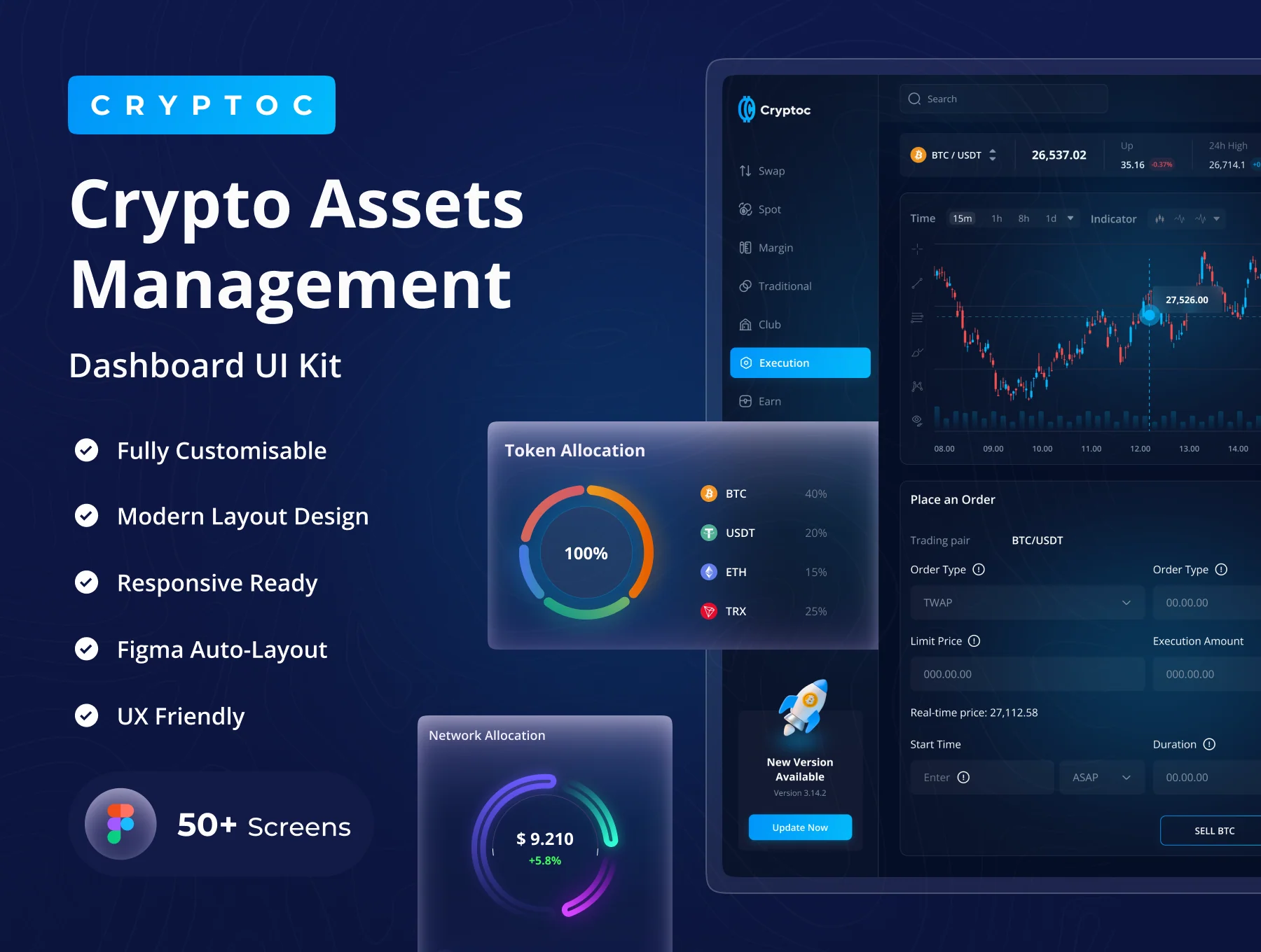 Crypto Assets Management Dashboard UI Kit