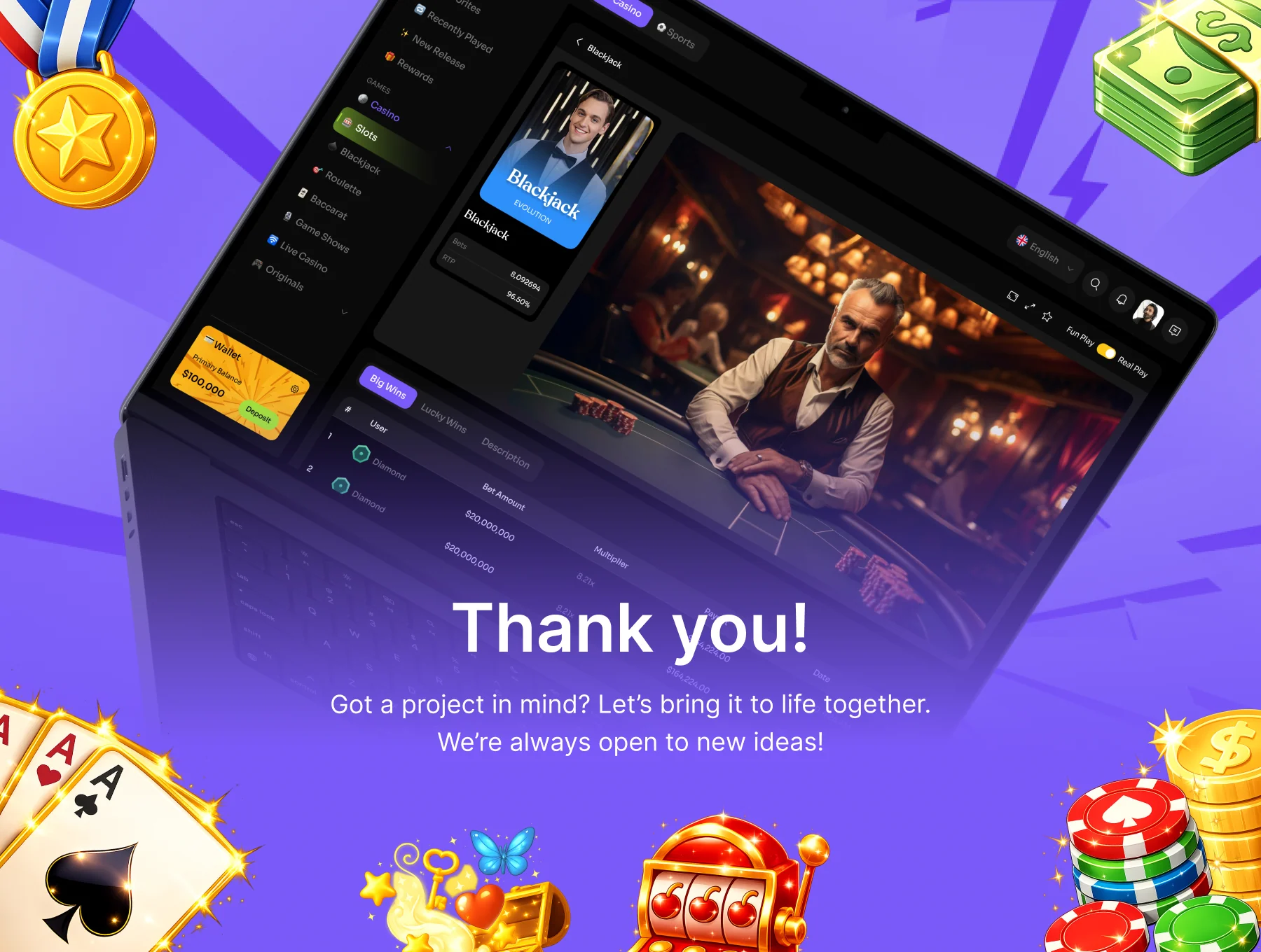 Crypto Casino Sports Betting Web UI Kit 9