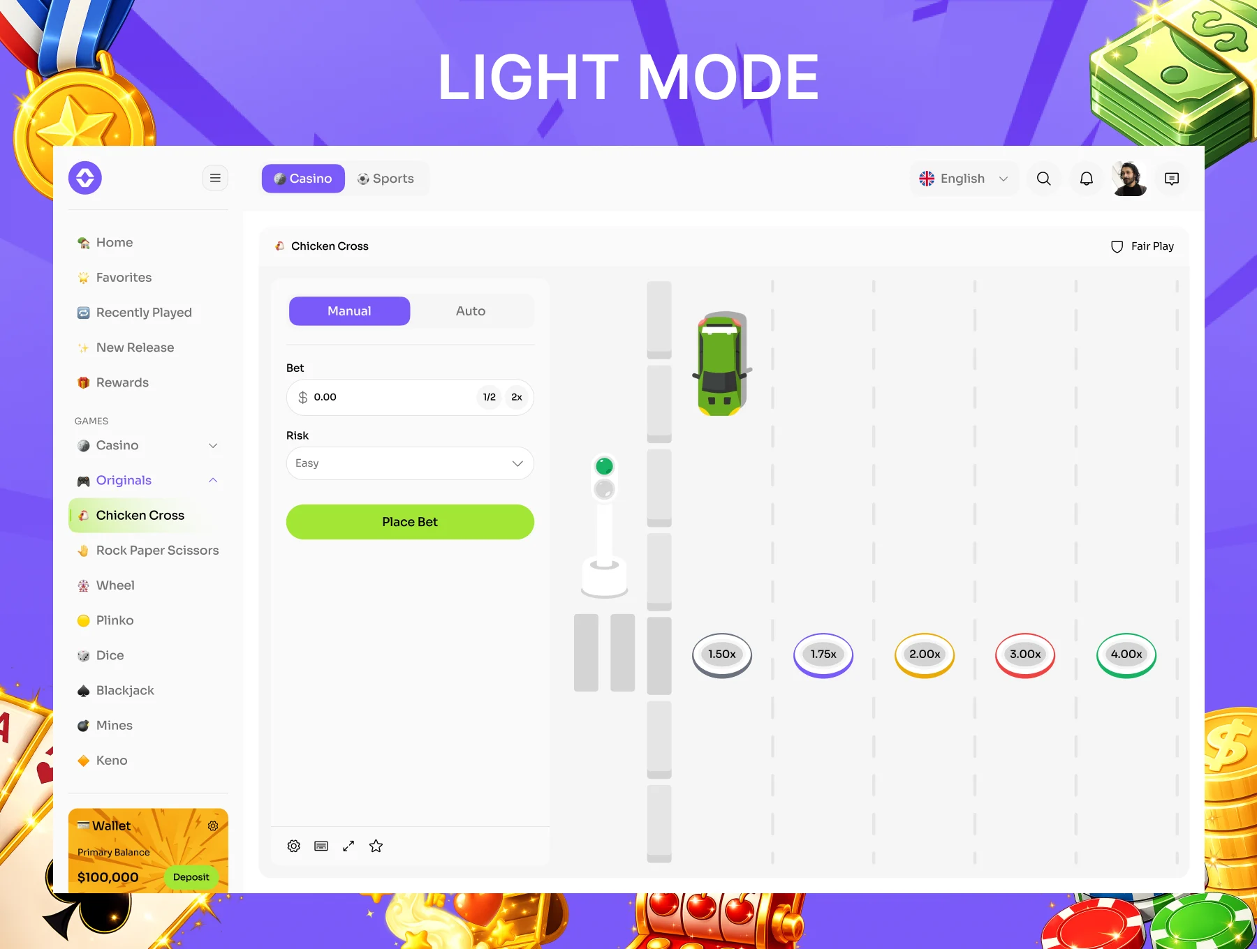 Crypto Casino Sports Betting Web UI Kit 7