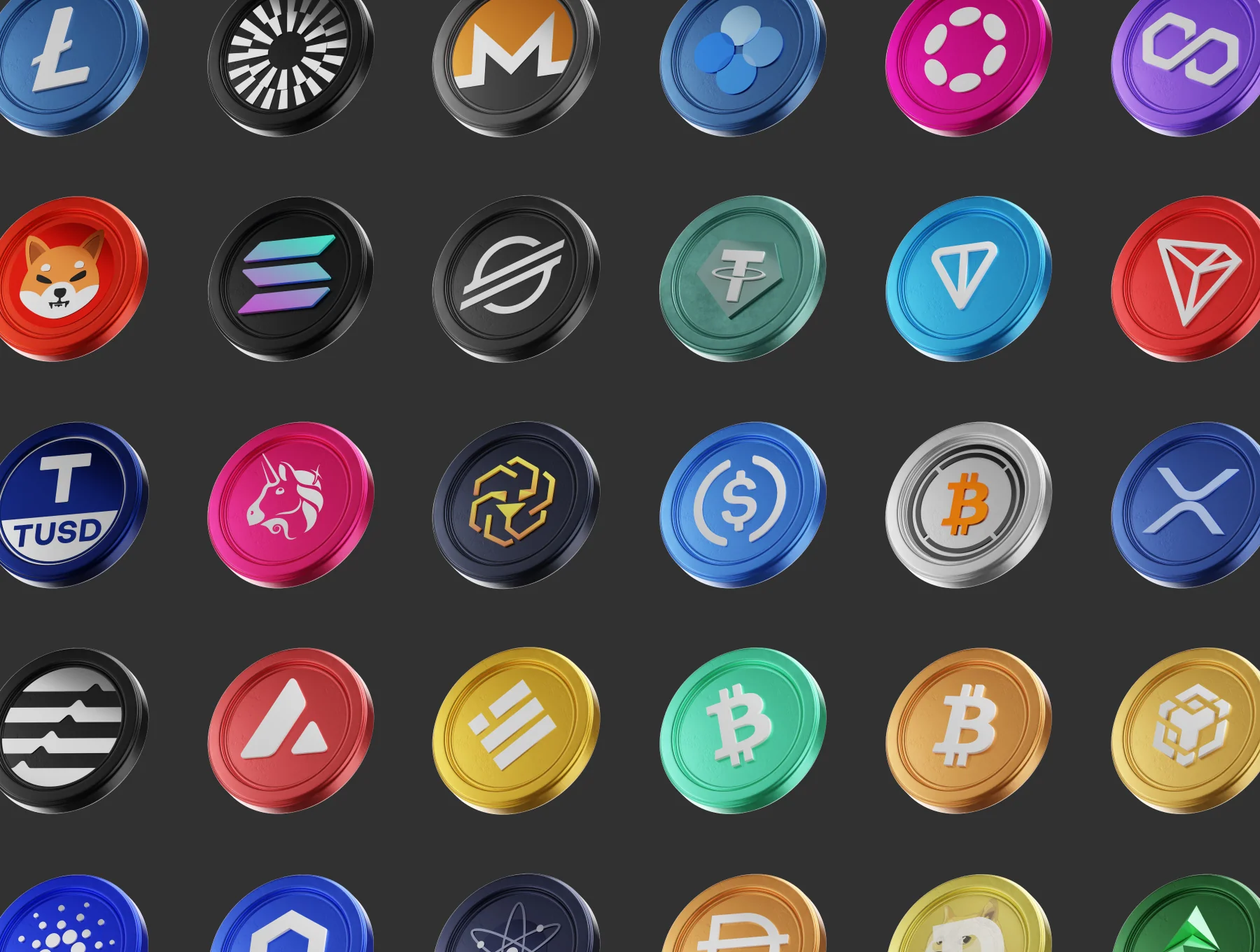 Crypto Coins - 100 3D Coins 4