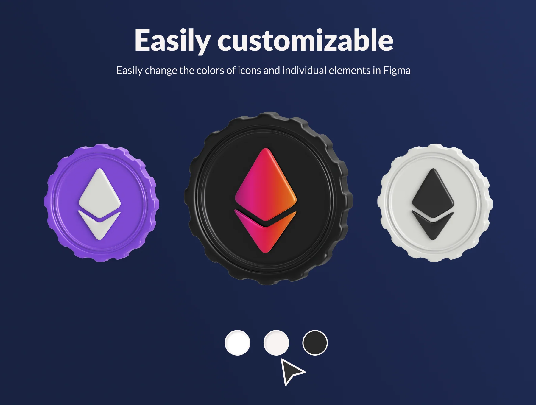 Crypto Coins: 3D Icon Set 3