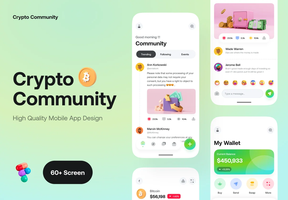 Crypto Community App UI Kit