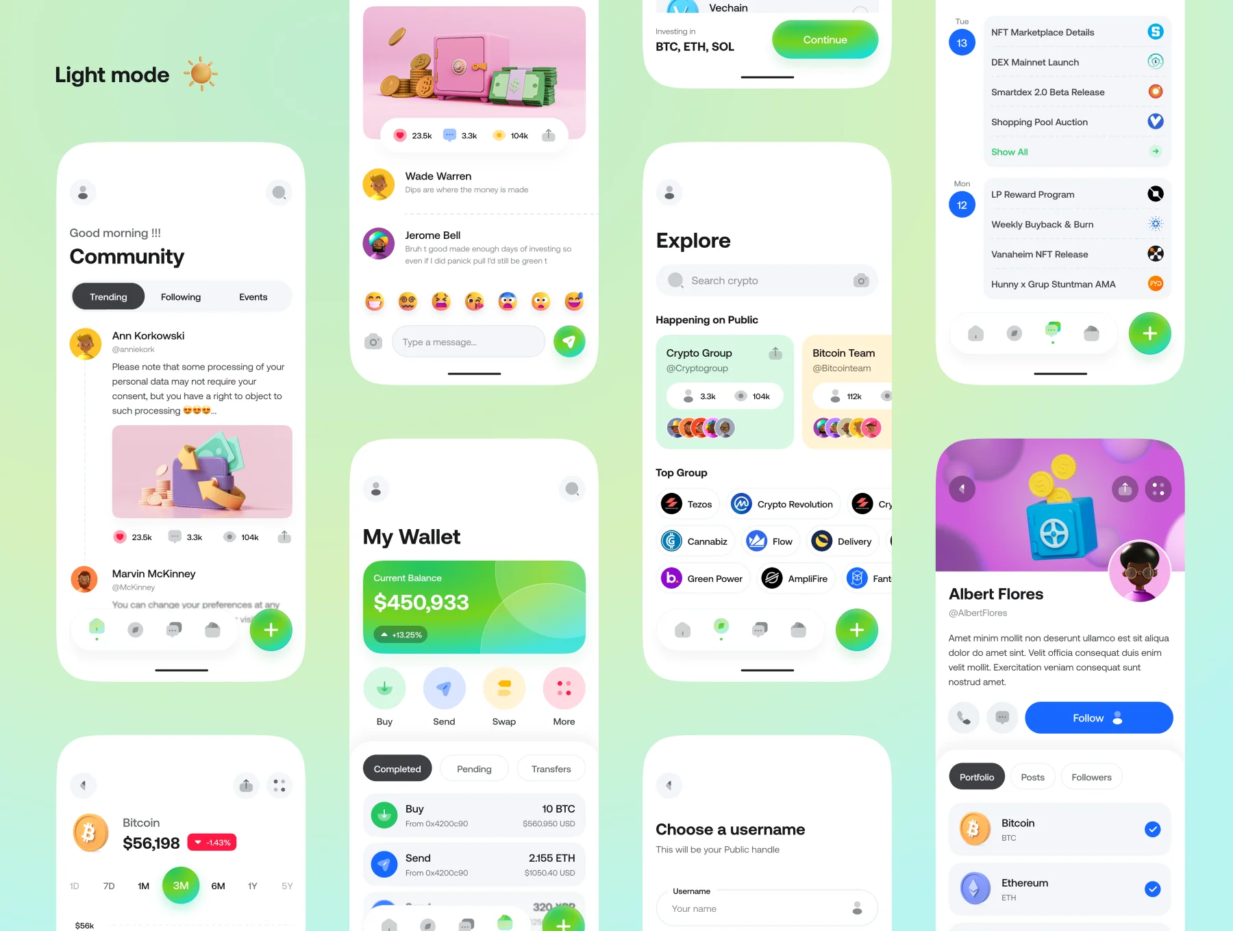 Crypto Community App UI Kit 5
