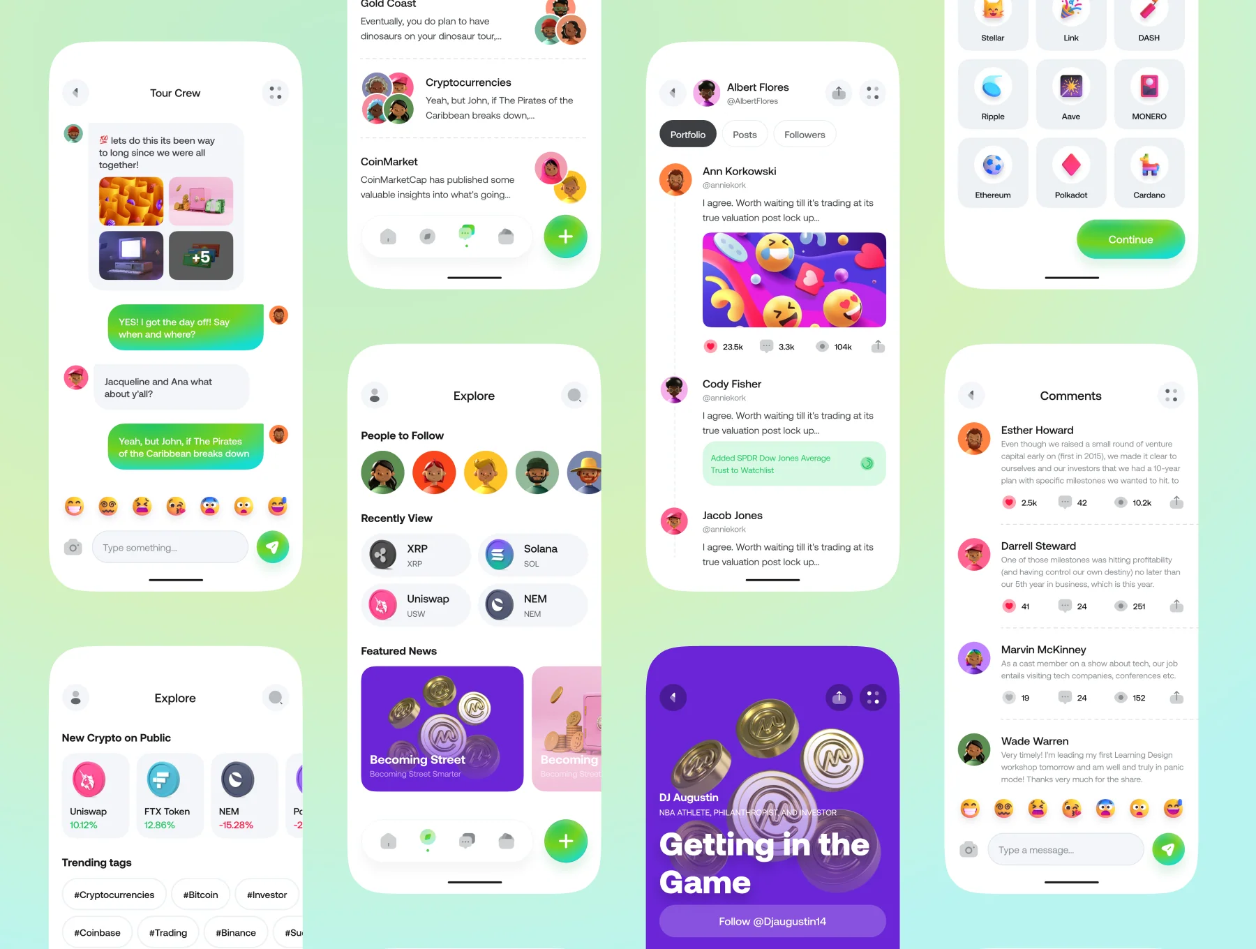 Crypto Community App UI Kit 6