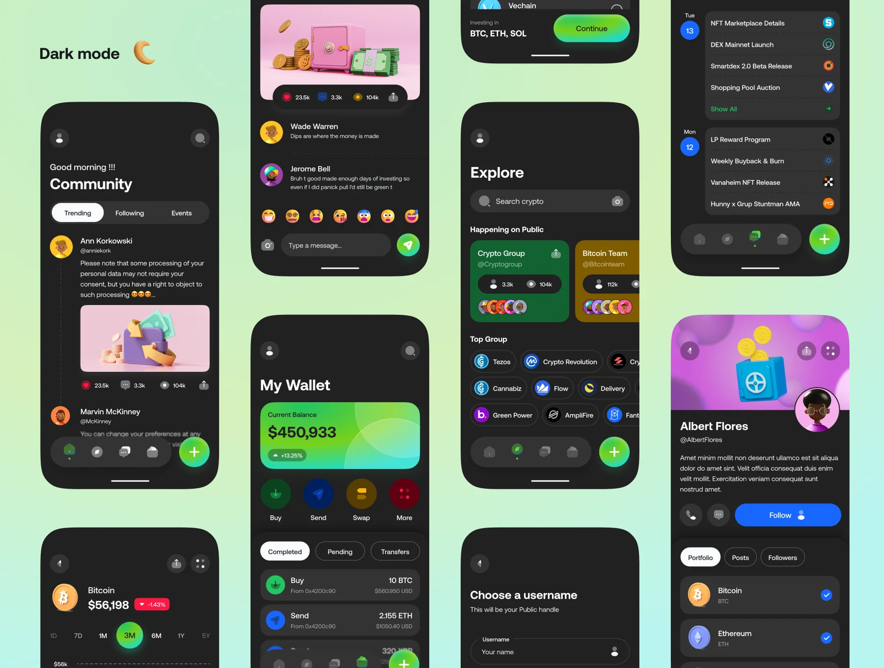 Crypto Community App UI Kit 7