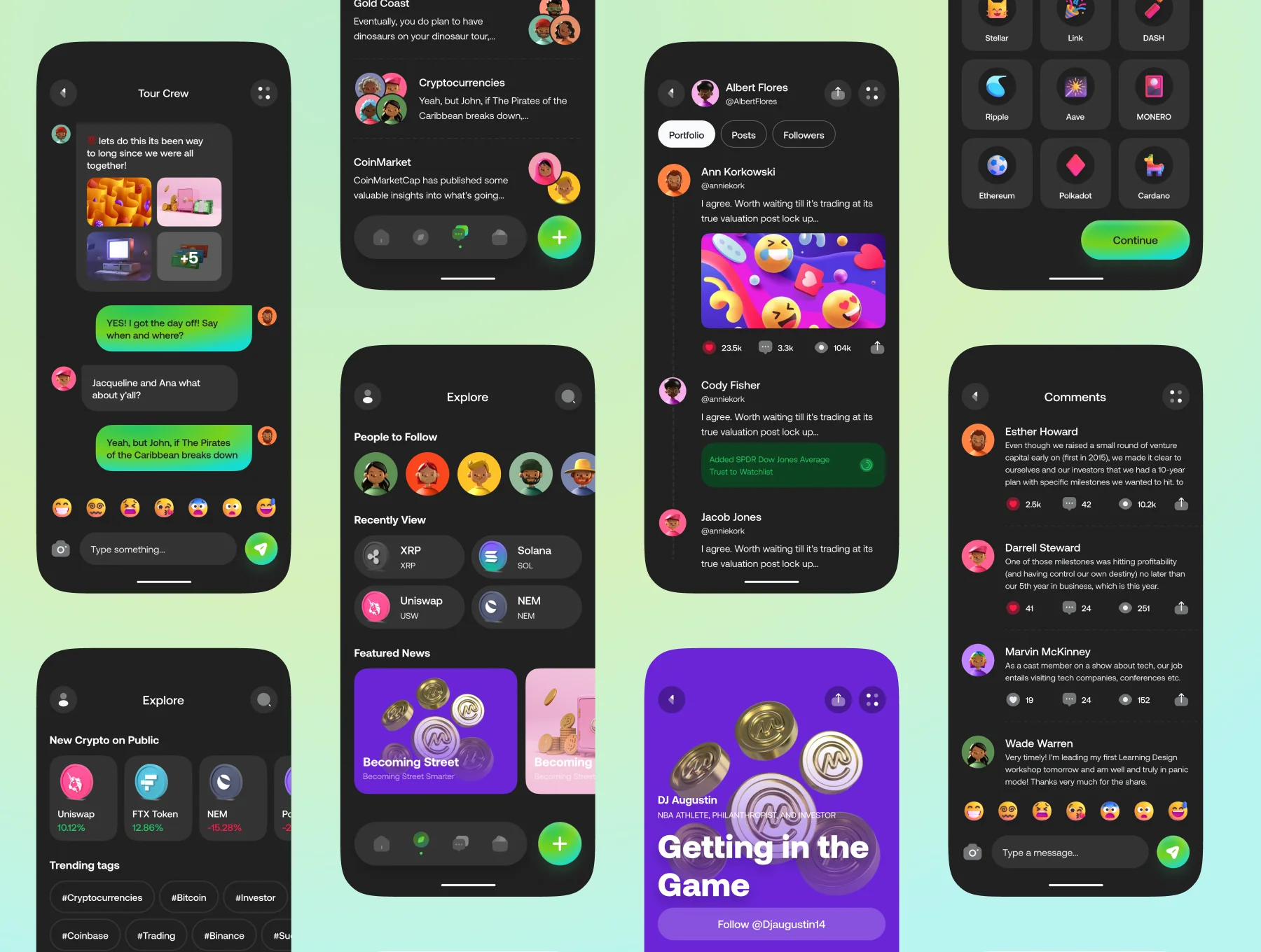Crypto Community App UI Kit 8