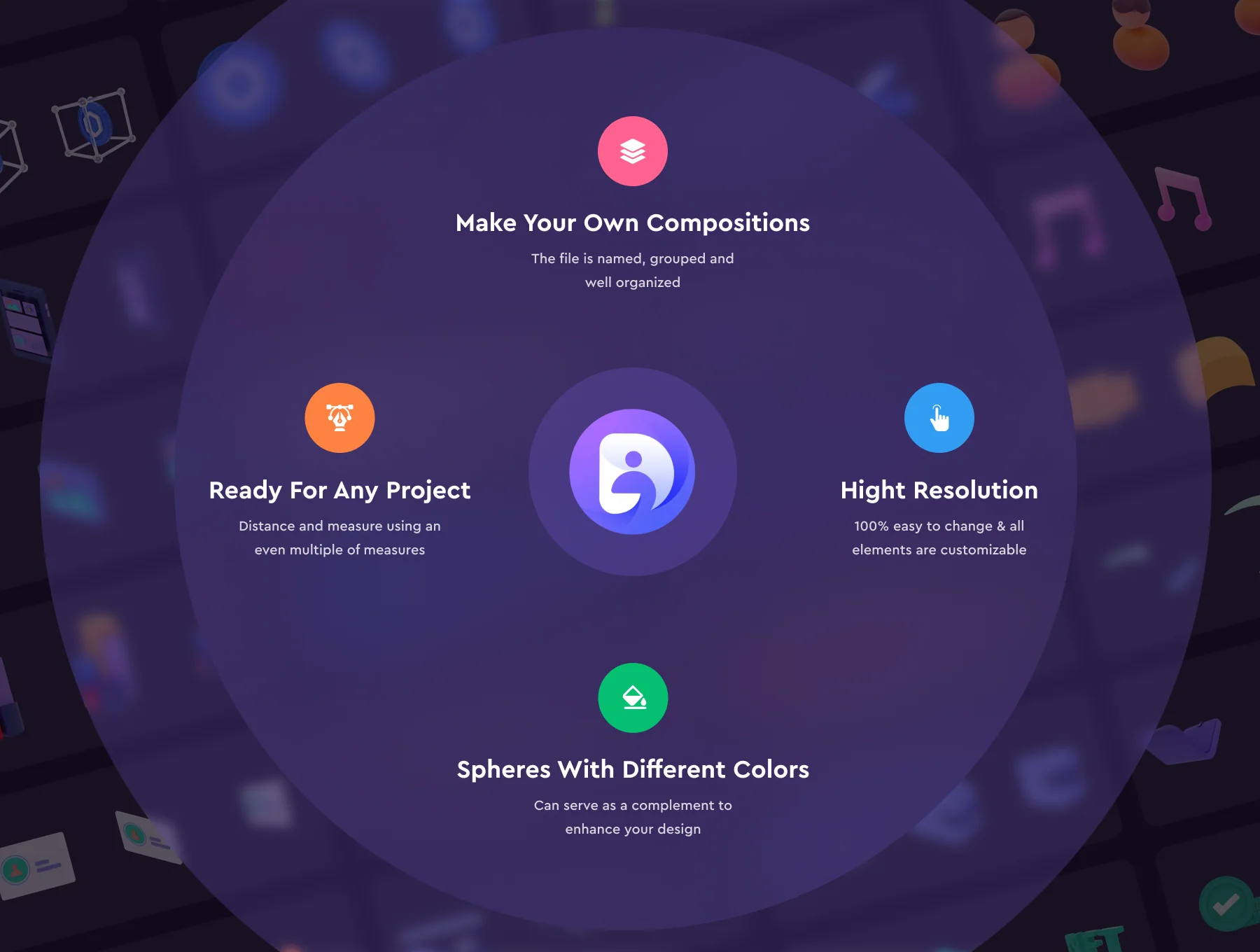 Crypto Currency 3D compositions and icon set 7