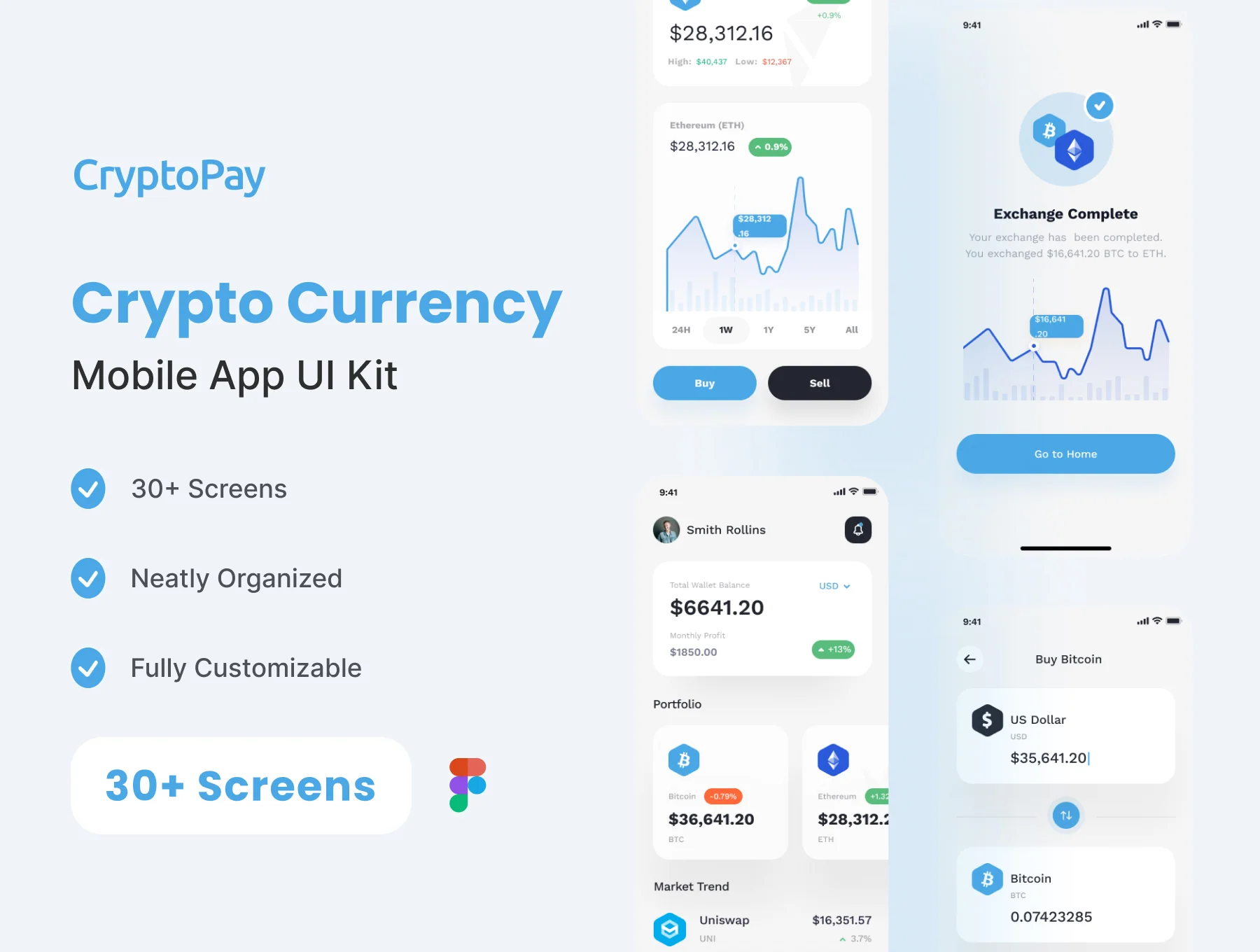 Crypto Currency App UI Kit
