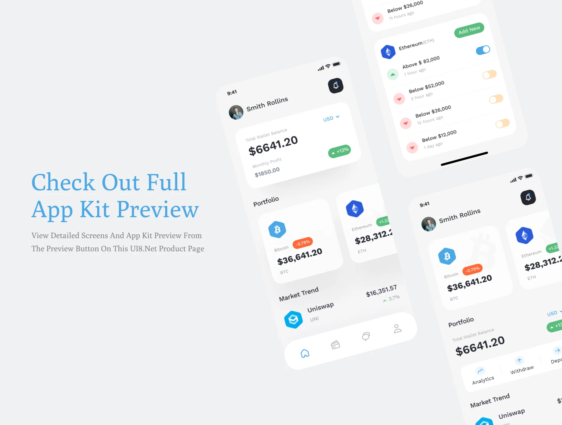 Crypto Currency App UI Kit 8