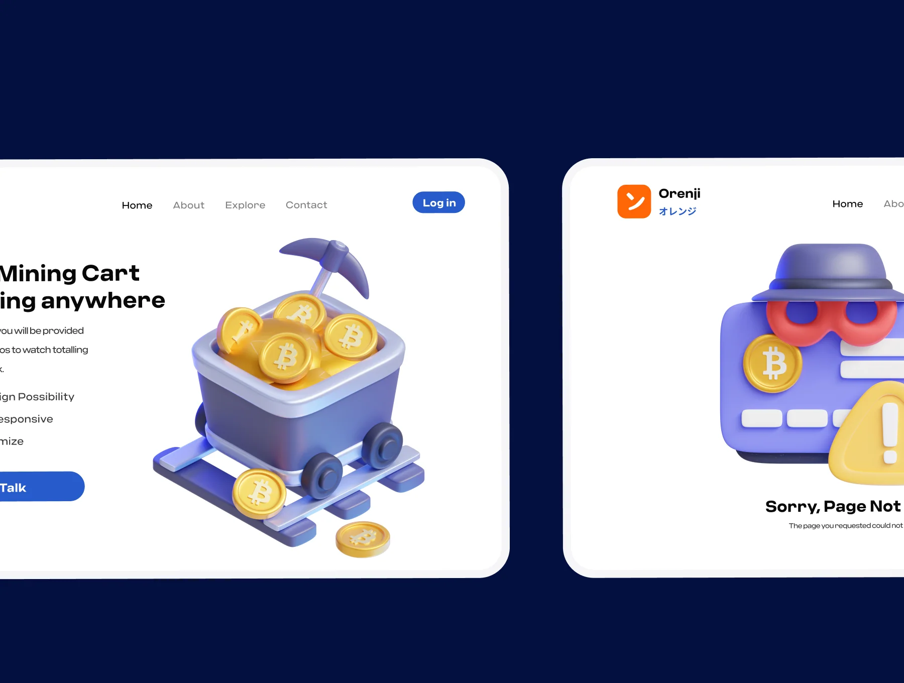 Crypto Currency & Blockchain 3D Icon Pack 6