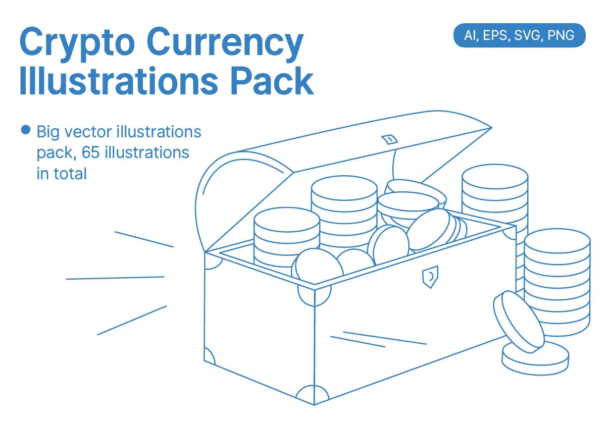 Finance & Crypto-currency Illustrations Pack
