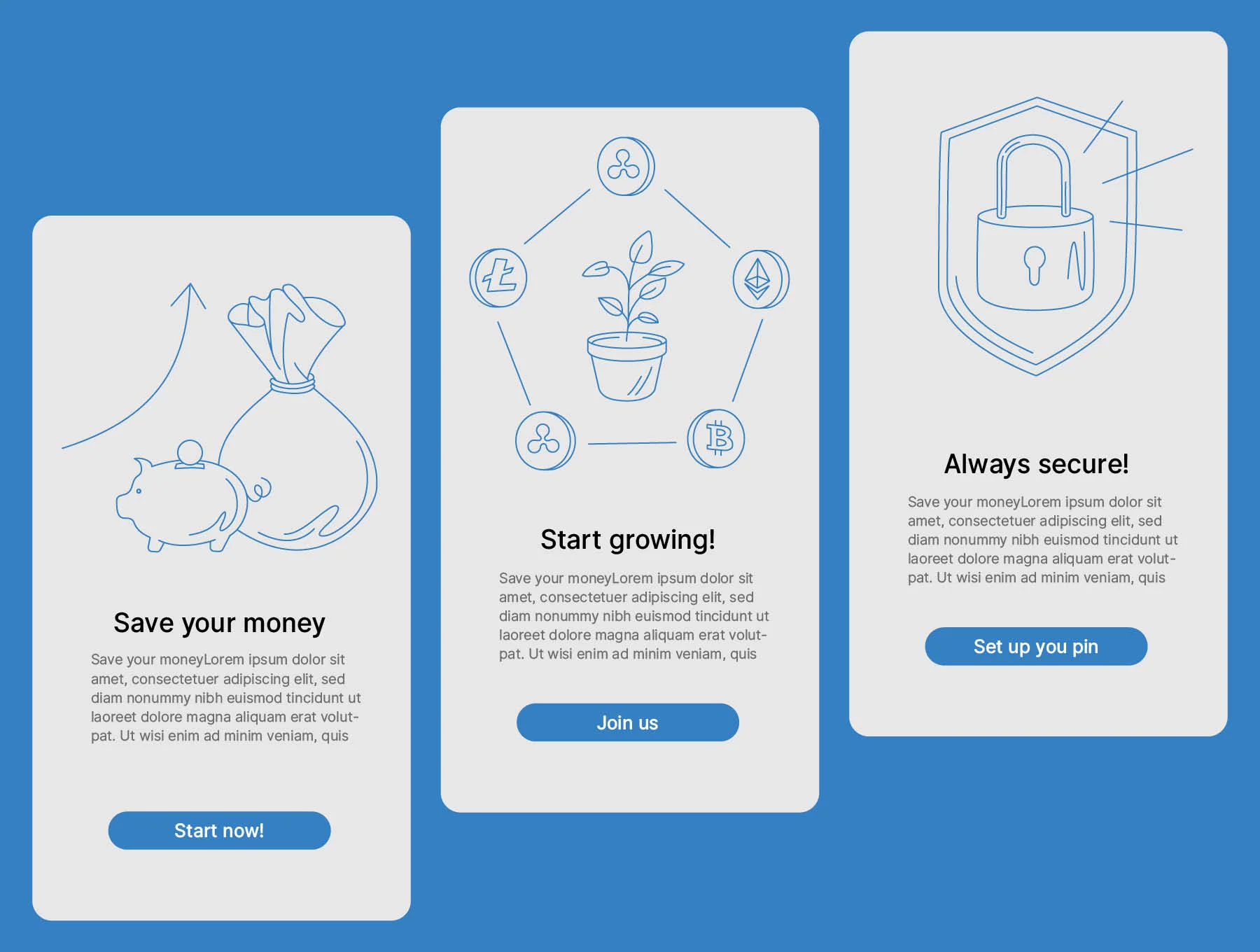 Finance & Crypto-currency Illustrations Pack 4