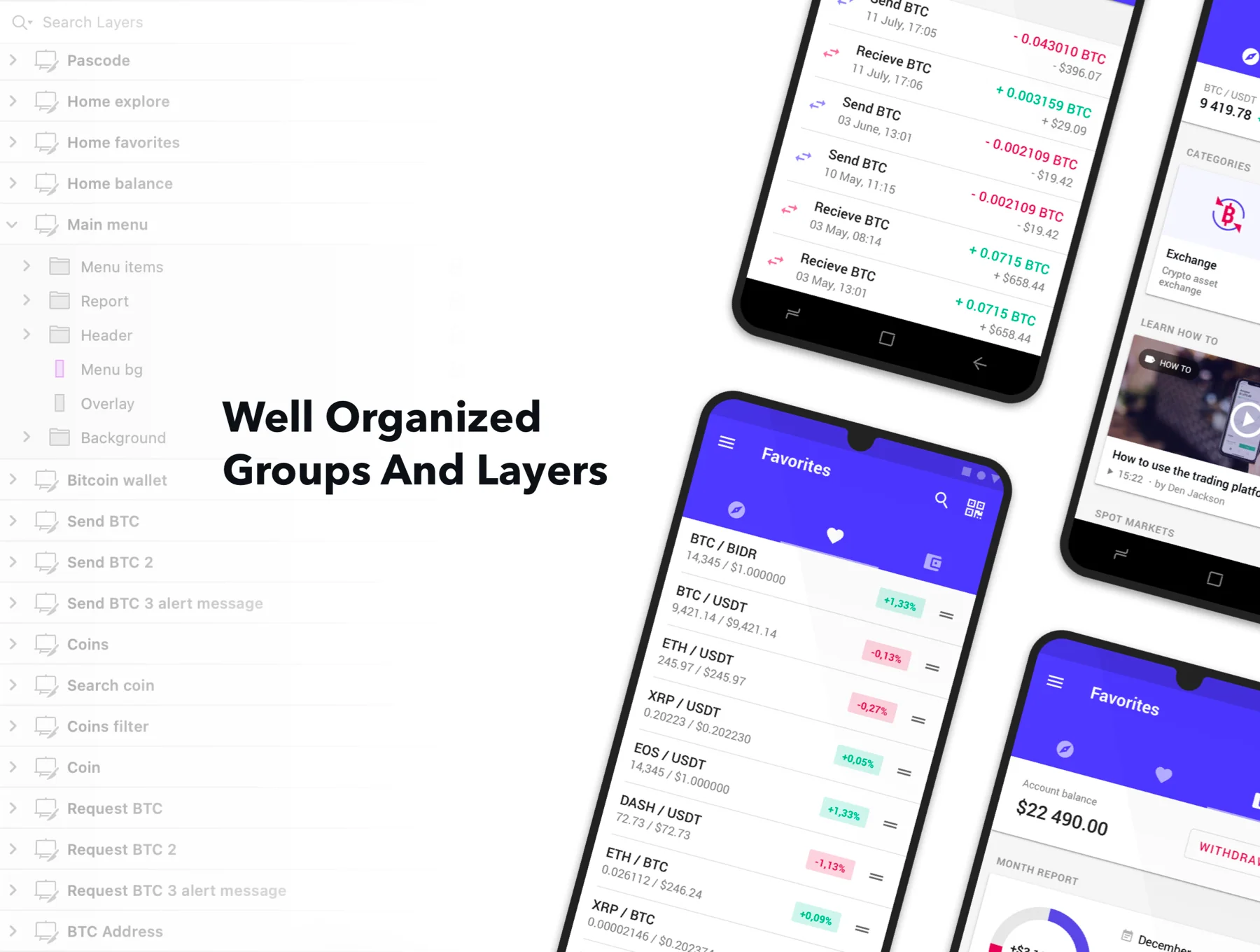 Crypto Material App UI Kit 2