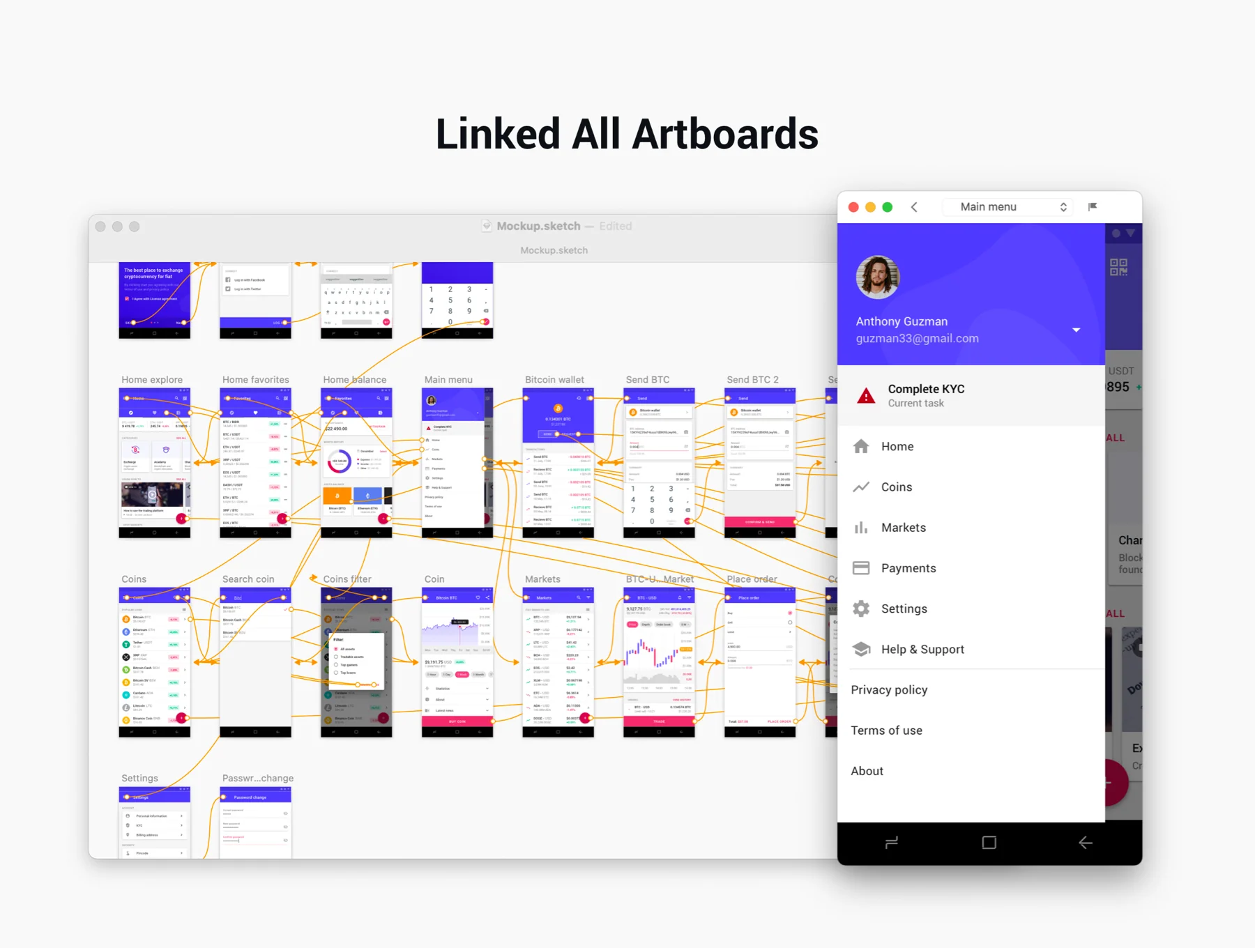 Crypto Material App UI Kit 5