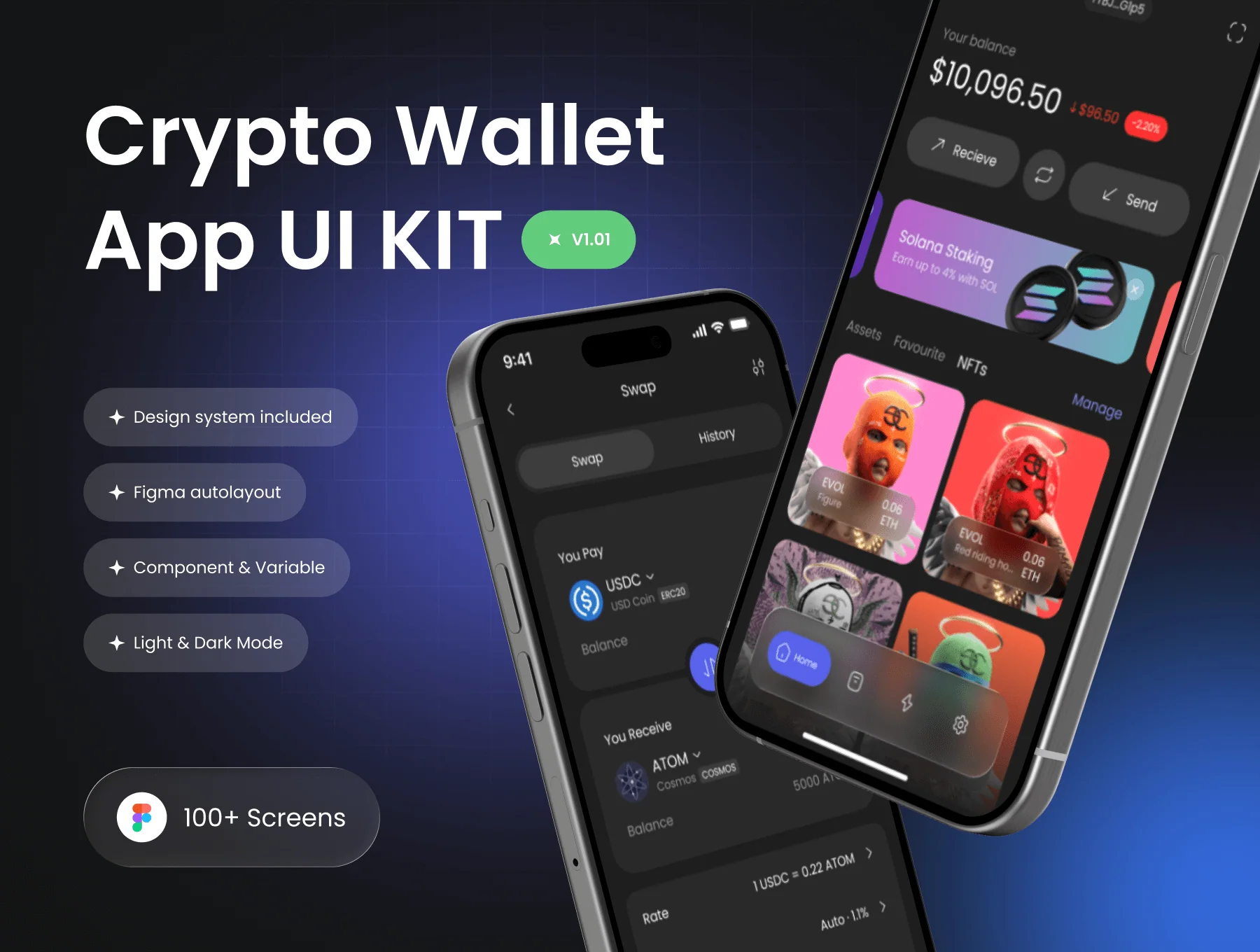 CryptoVE - Crypto Wallet App UI KIT
